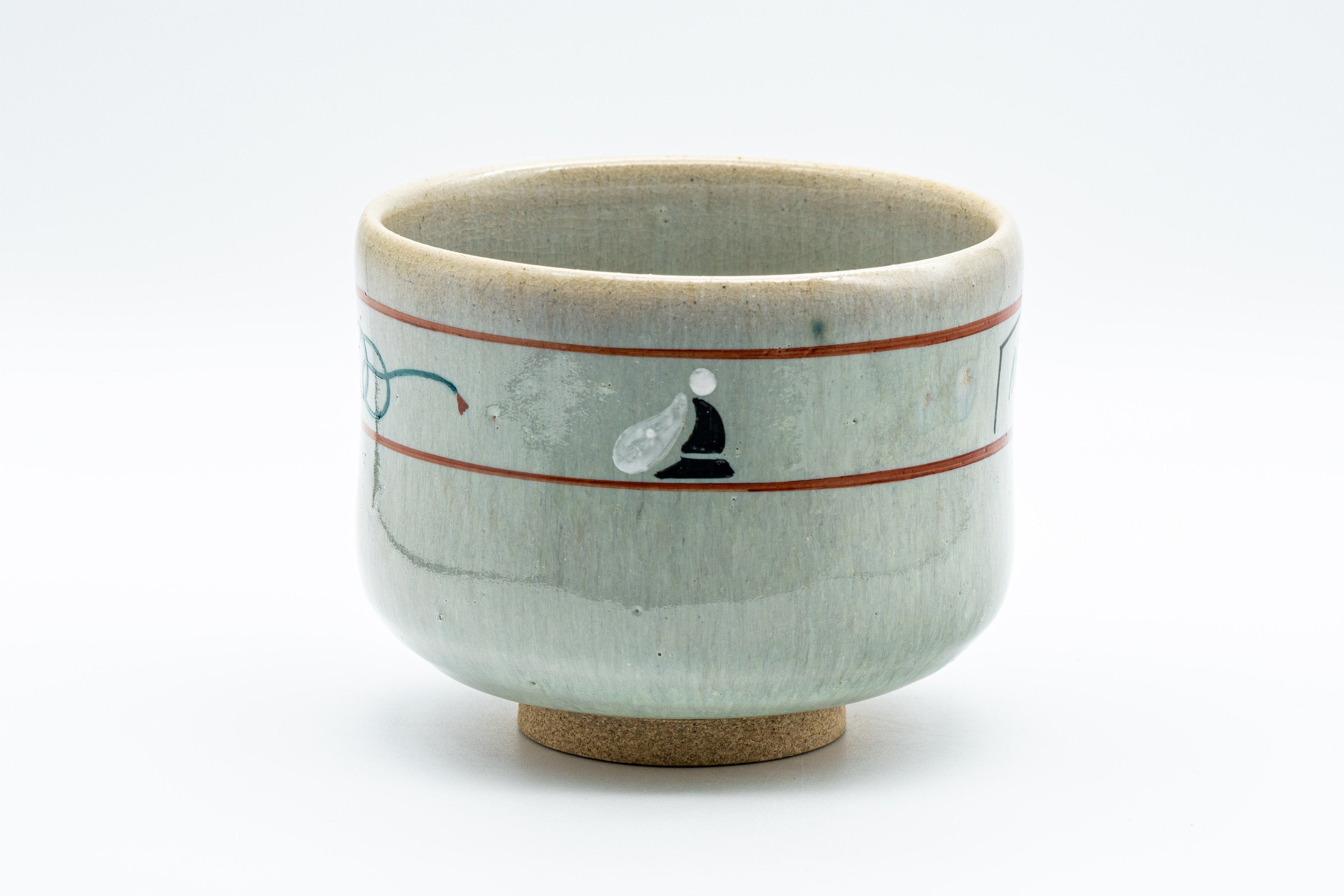 Japanese Matcha Bowl - 赤膚山 Tiger Tsutsu-gata Winter Chawan - 450ml