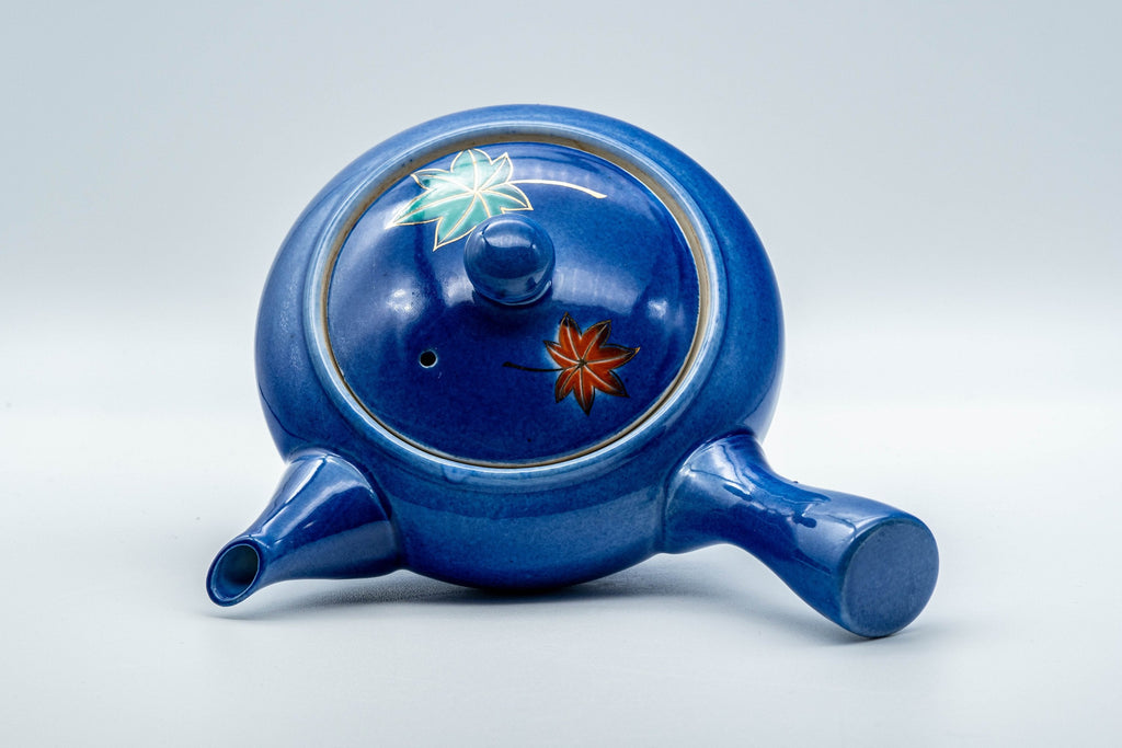 Japanese Kyusu - Momiji Hiramaru-gata Porcelain Debeso Teapot - 300ml