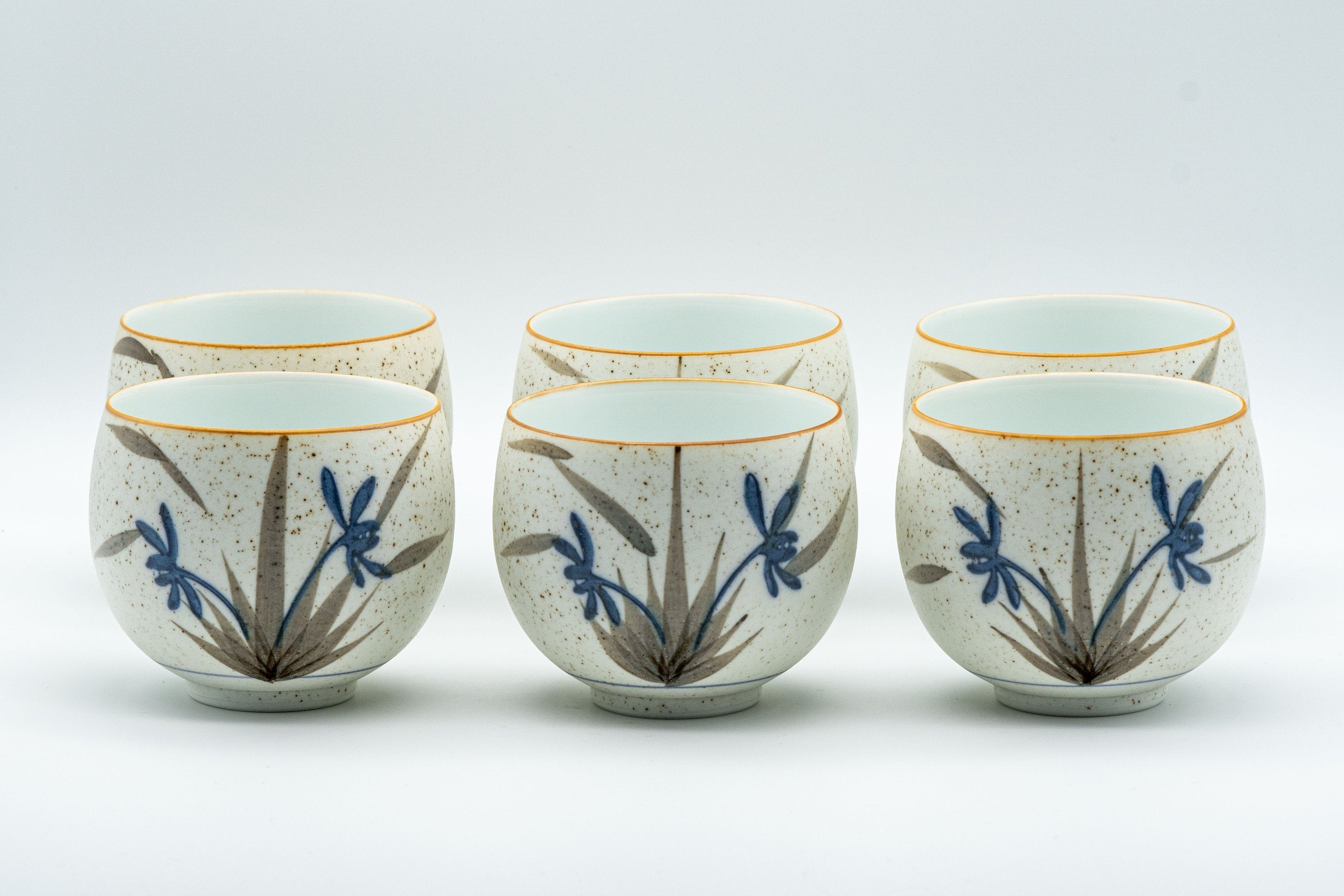 Japanese Tea Set - 西峰窯 Arita-yaki Porcelain Dobin Teapot with 6 Cups - Nishimine Kiln