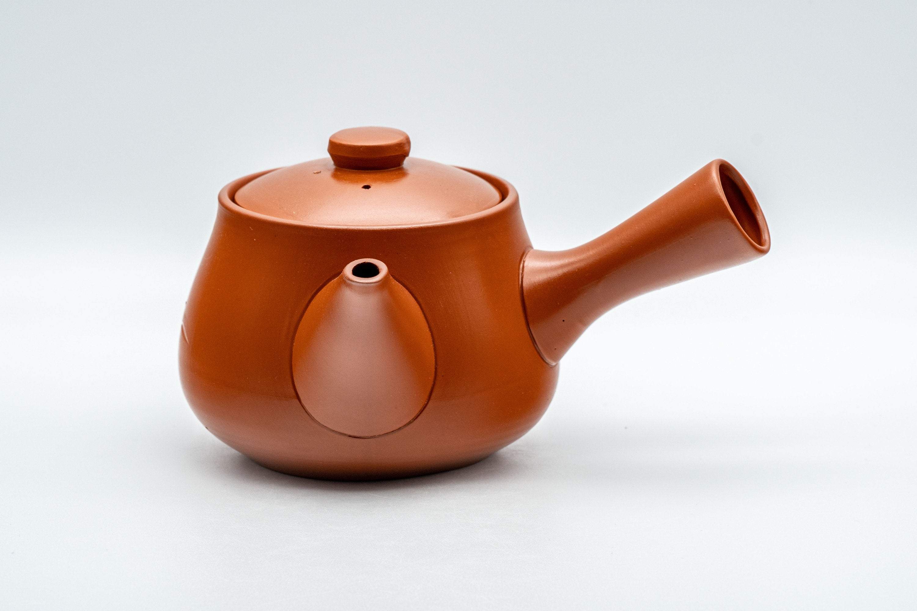 Japanese Tea Set - Bamboo Tokoname-yaki Debeso Kyusu with 5 Yunomi