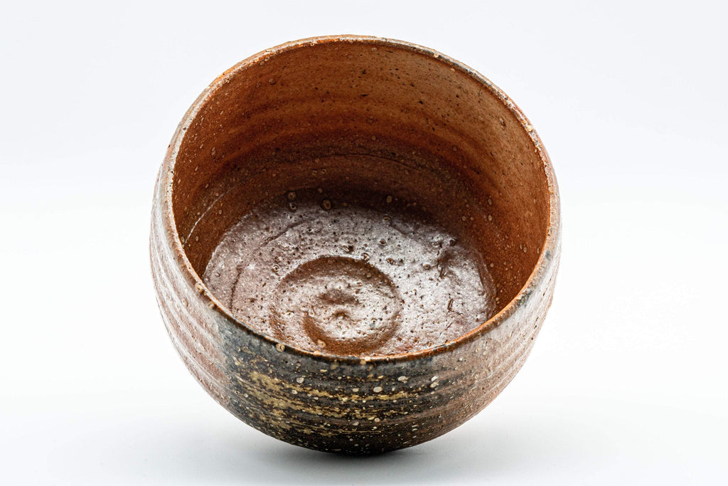 Japanese Matcha Bowl - Gome Glazed Hantsutsu-gata Shigaraki-yaki Chawan - 500ml