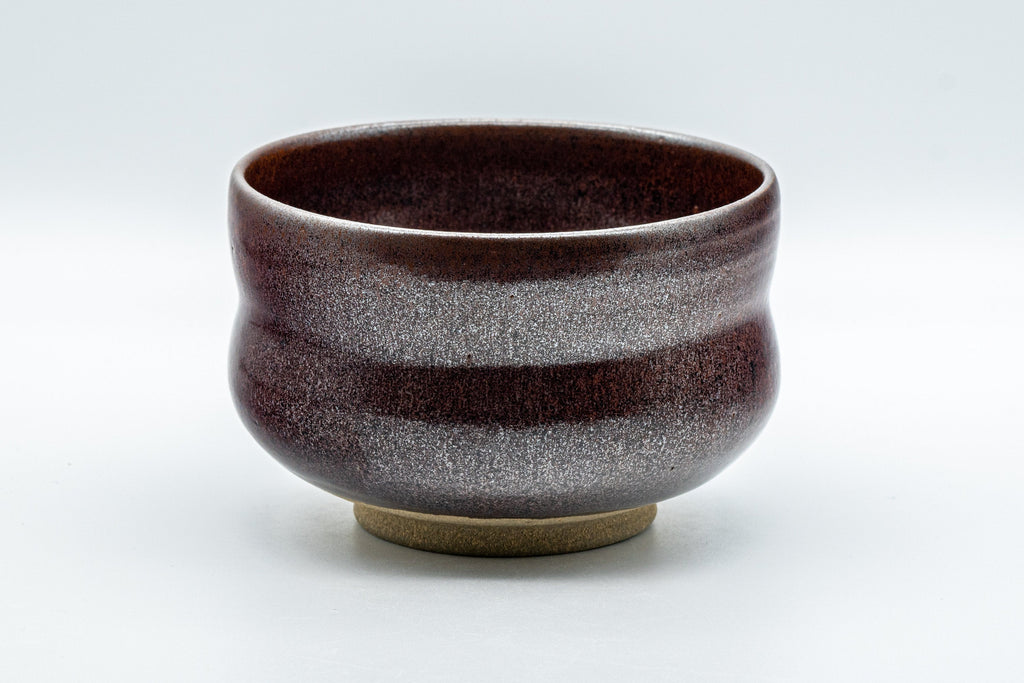 Japanese Matcha Bowl - Metallic Red Tenmoku Glazed Dojimara-gata Chawan - 400ml