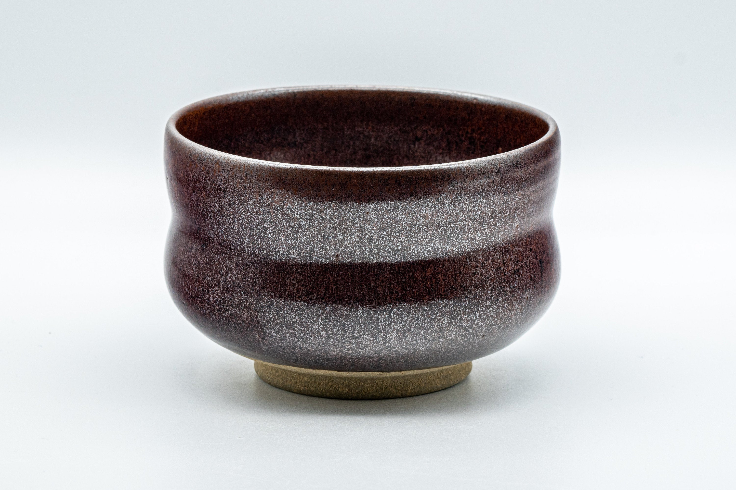 Japanese Matcha Bowl - Metallic Red Tenmoku Glazed Dojimara-gata Chawan - 400ml