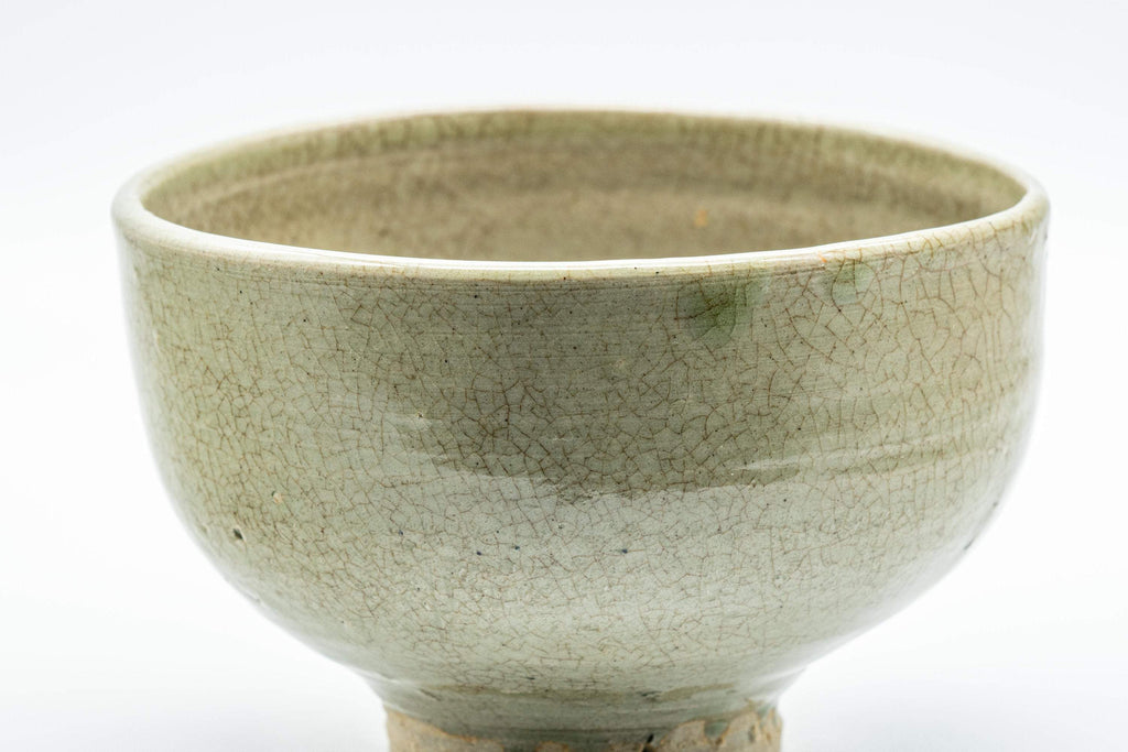 Japanese Matcha Bowl - Celadon Hantsutsu-gata Chawan - 350ml