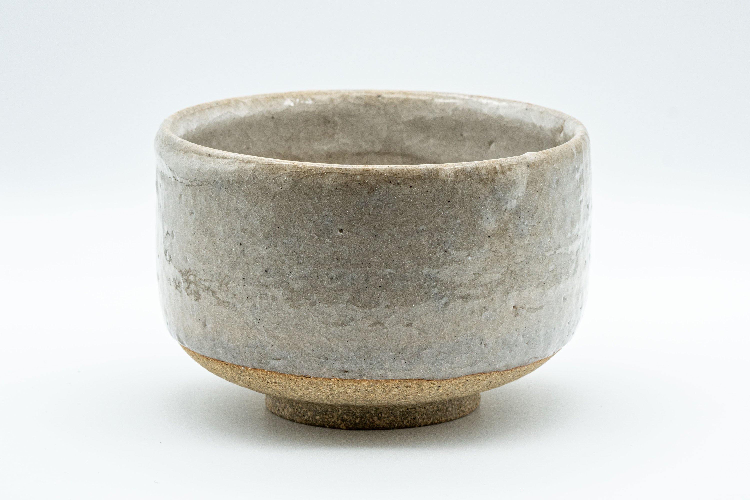 Japanese Matcha Bowl - Large Grey Glazed Hantsutsu-gata Chawan - 600ml
