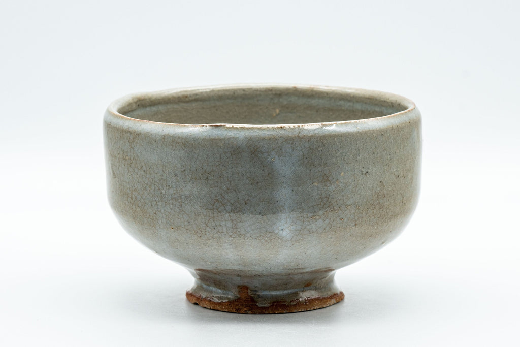 Japanese Matcha Bowl - Milky Glazed Hantsutsu-gata Chawan - 400ml