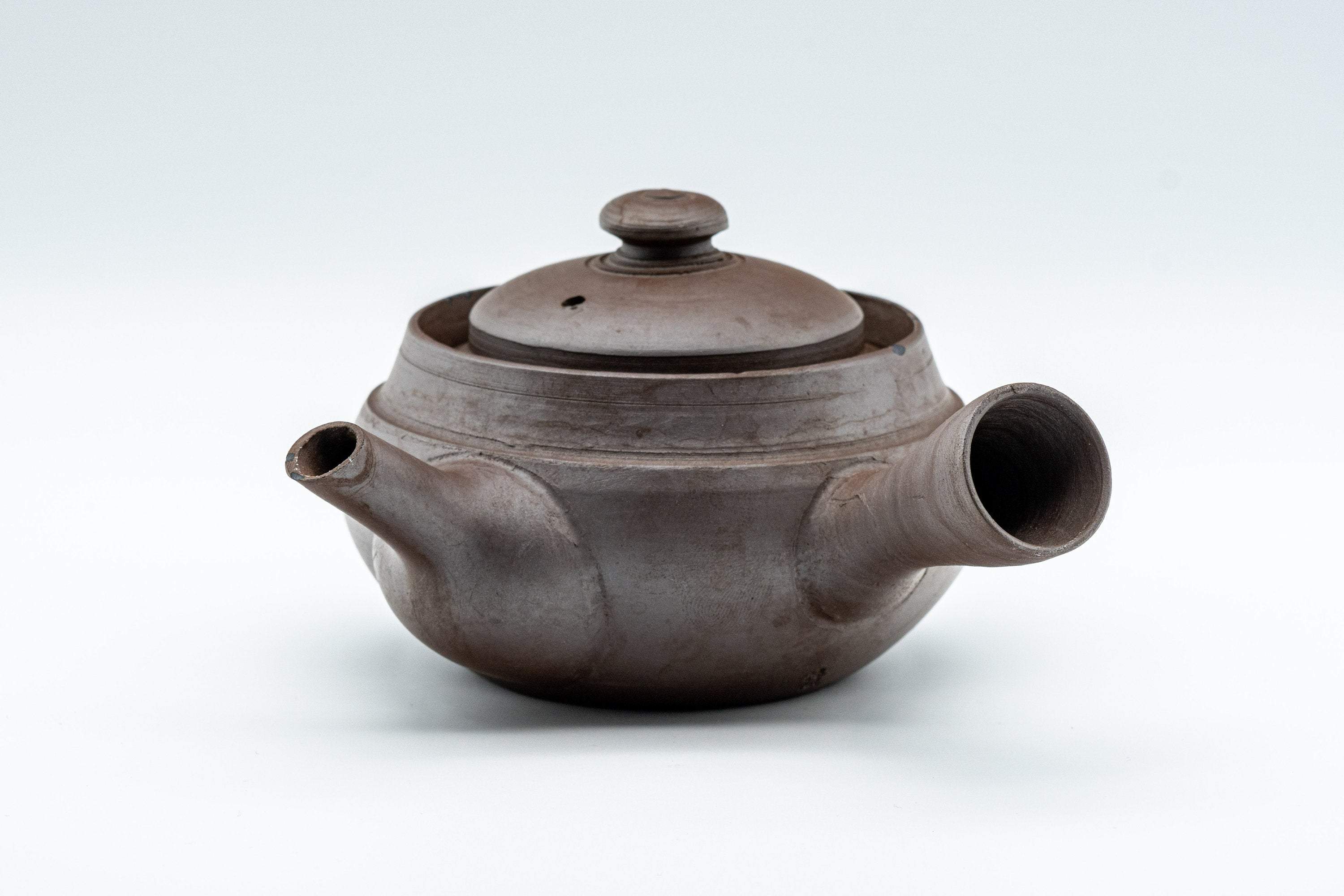 Japanese Kyusu - Kanji Engraved Banko-yaki Debeso Teapot - 140ml