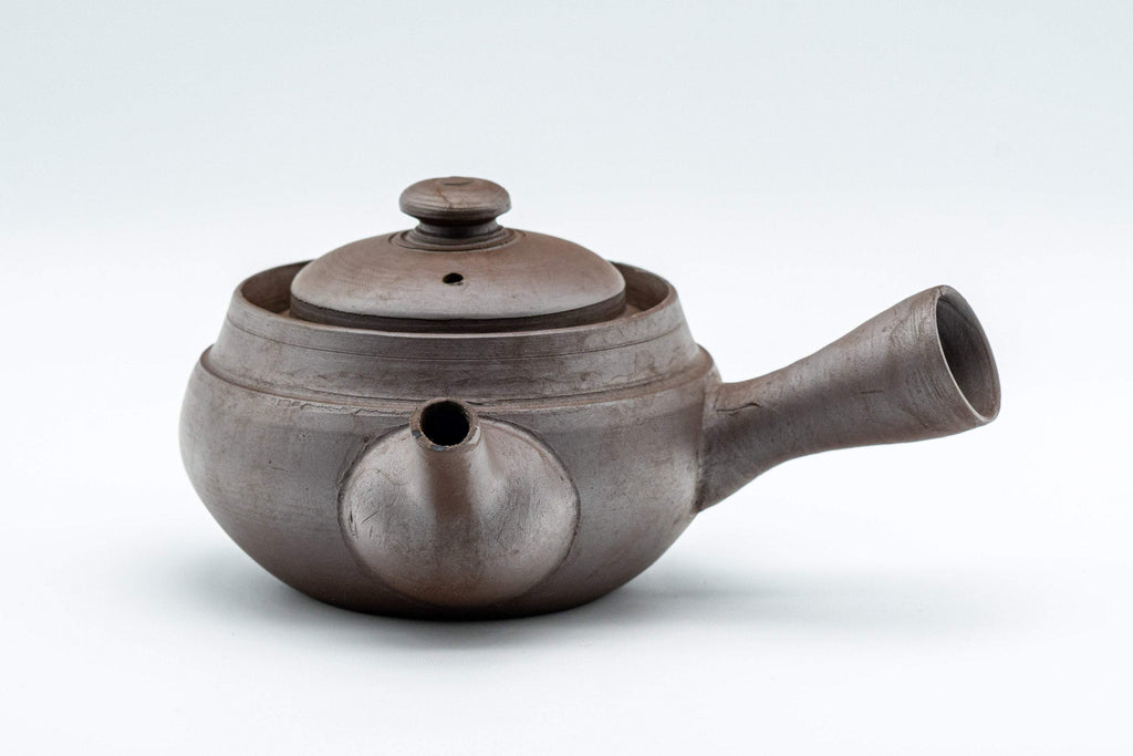 Japanese Kyusu - Kanji Engraved Banko-yaki Debeso Teapot - 140ml
