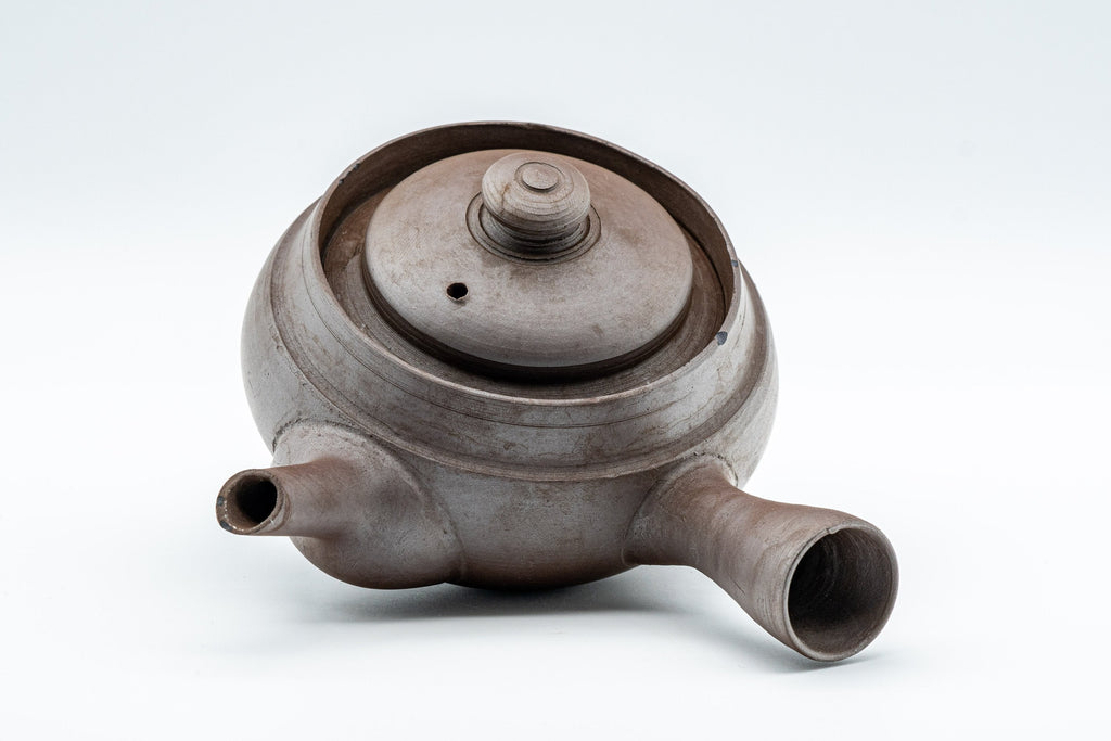 Japanese Kyusu - Kanji Engraved Banko-yaki Debeso Teapot - 140ml