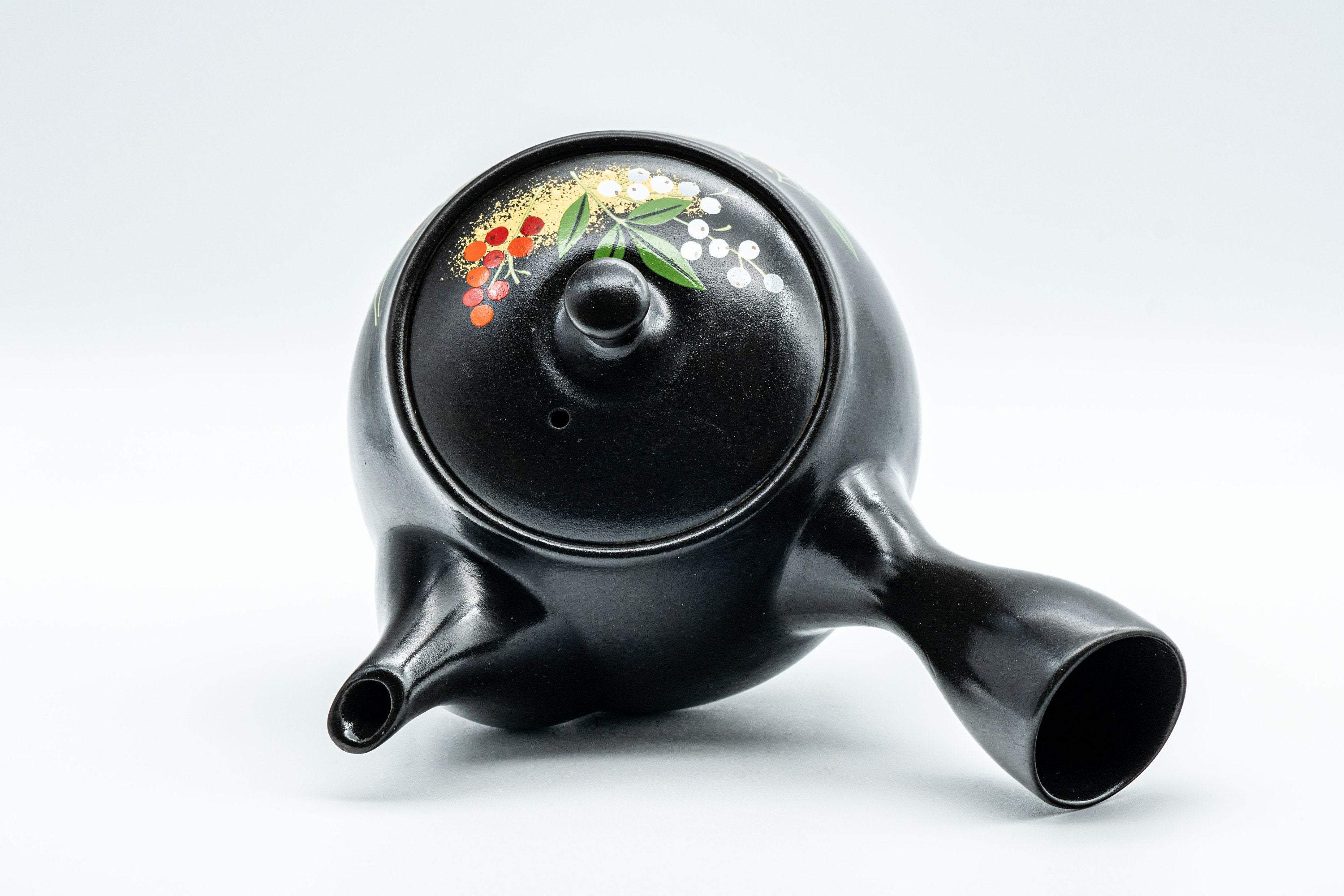 Japanese Kyusu - Black Kurodei Tokoname-yaki Teapot - 375ml