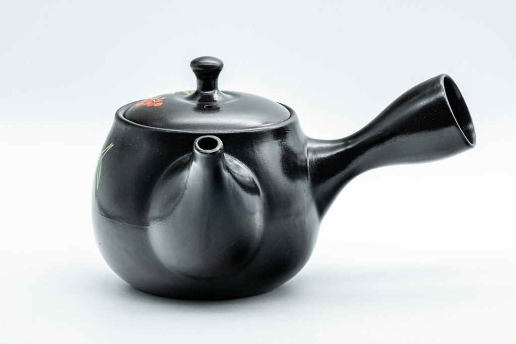 Japanese Kyusu - Black Kurodei Tokoname-yaki Teapot - 375ml