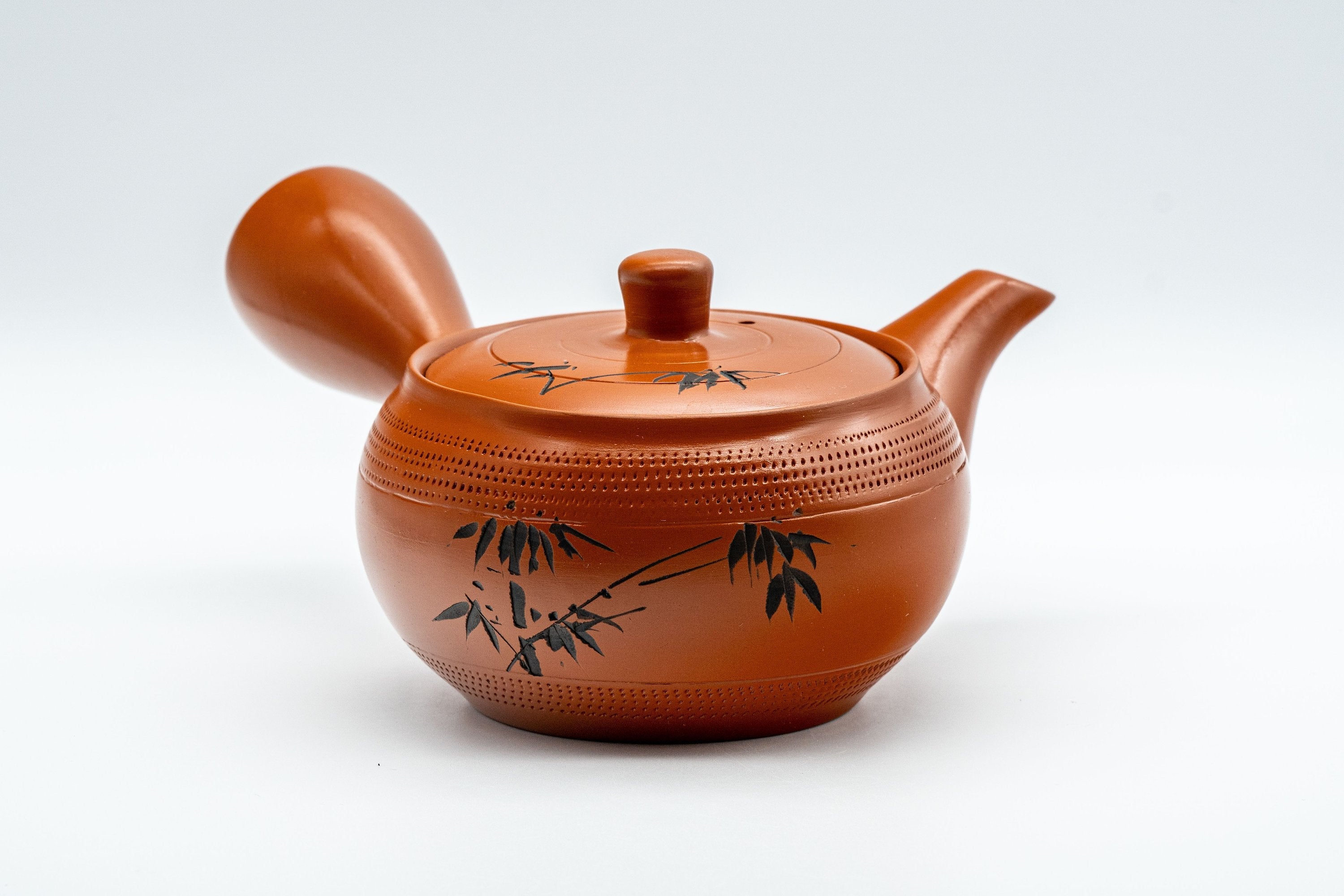 Japanese Kyusu - Bamboo Tokoname-yaki Teapot - 300ml