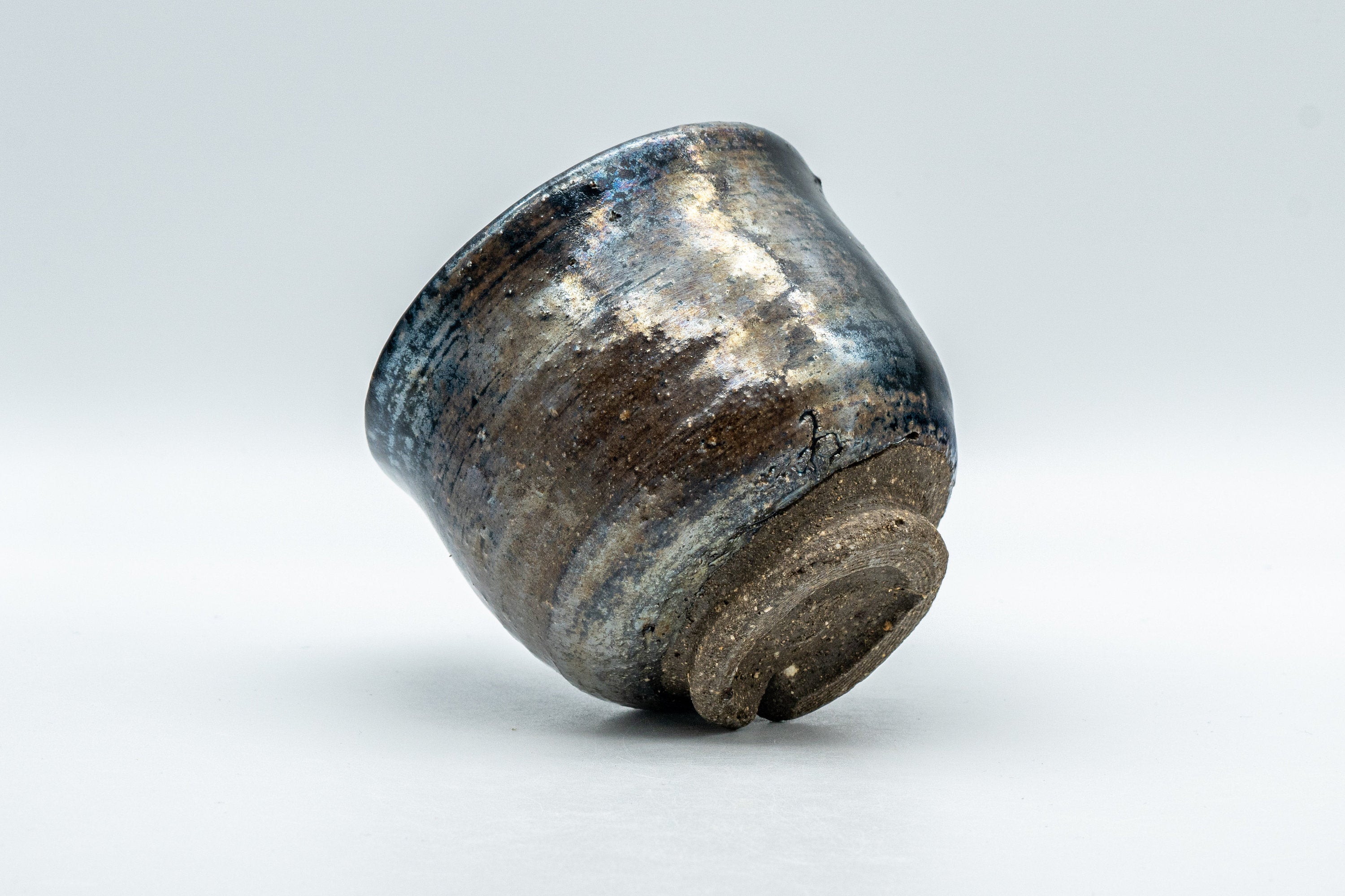 Japanese Teacup - Metallic Bronze Glazed Yunomi - 200ml