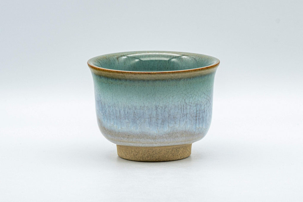 Japanese Teacup - Flared Blue-green Yunomi - 125ml