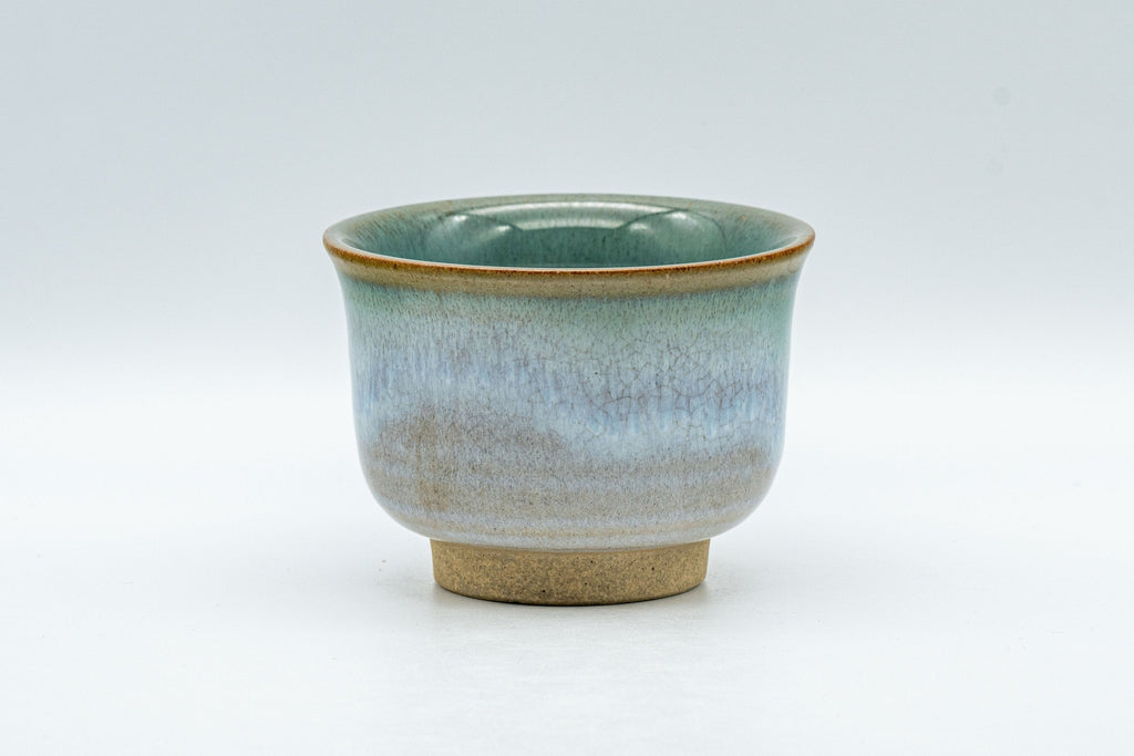 Japanese Teacup - Flared Blue-green Yunomi - 125ml