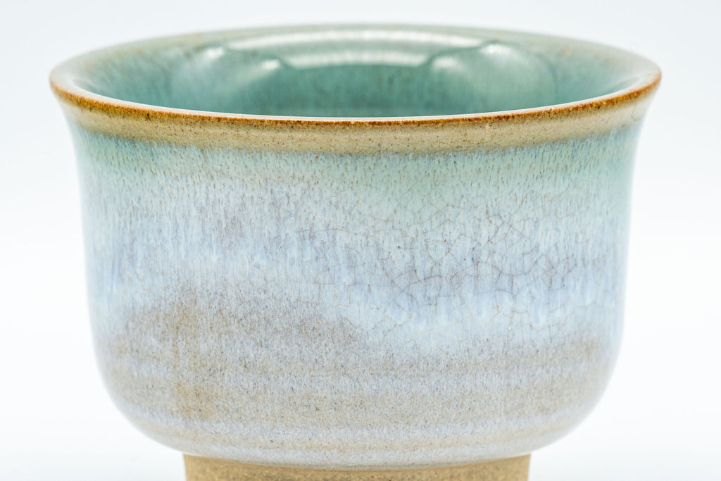 Japanese Teacup - Flared Blue-green Yunomi - 125ml