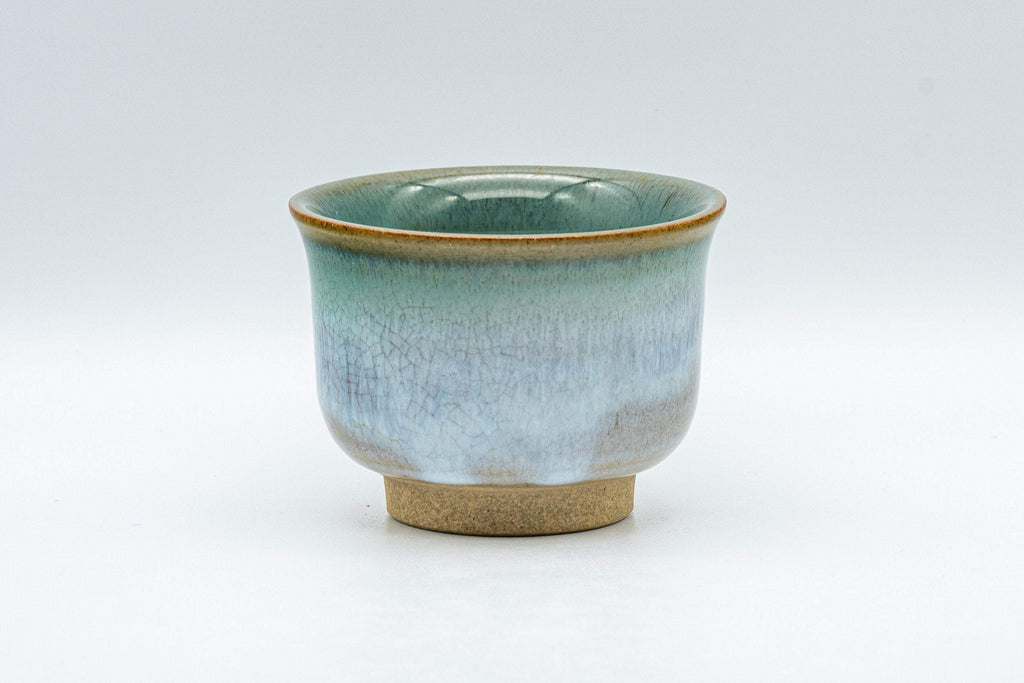 Japanese Teacup - Flared Blue-green Yunomi - 125ml