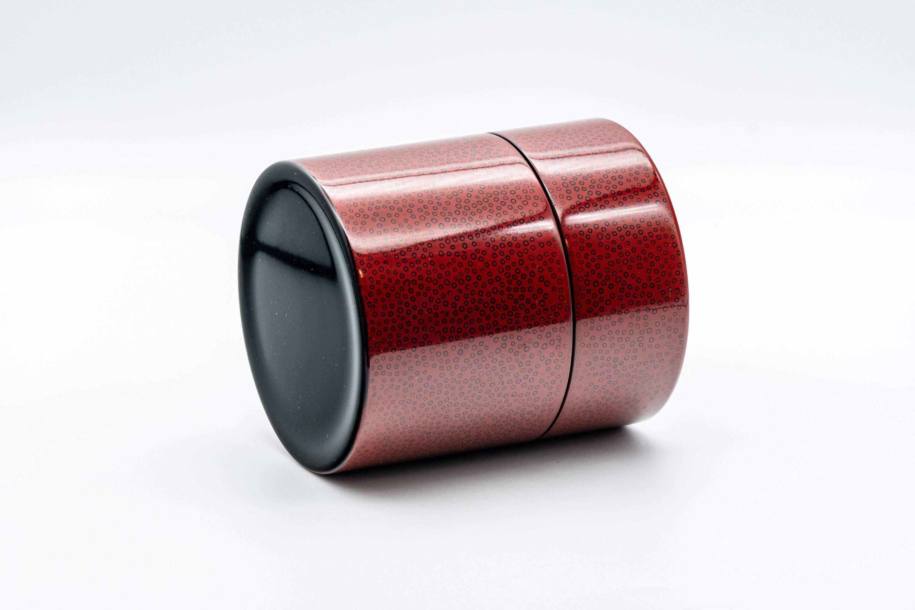 Japanese Chazutsu - 七々子塗 Nanako-nuri - Urushi Lacquer Tea Canister - 350ml