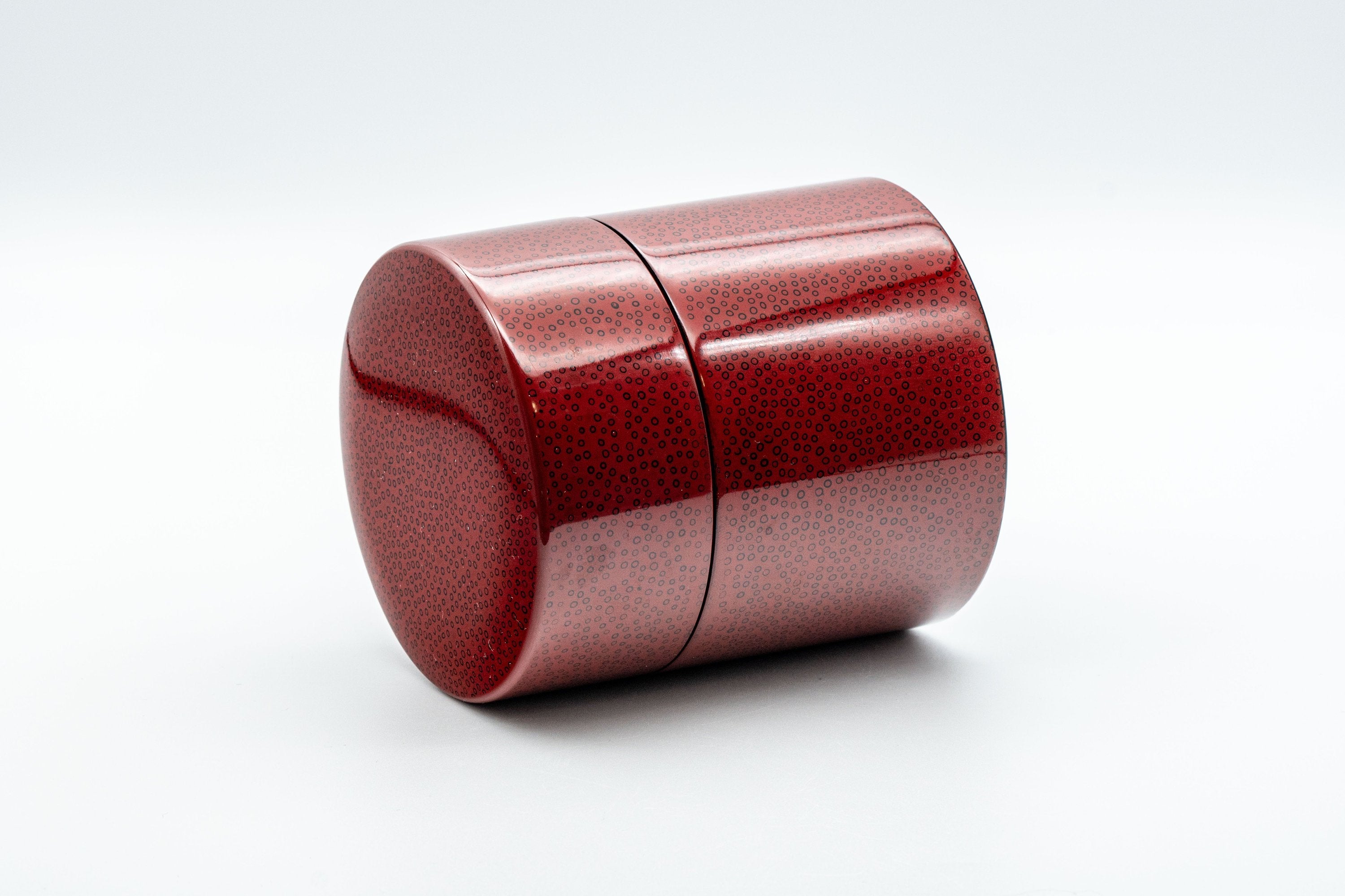 Japanese Chazutsu - 七々子塗 Nanako-nuri - Urushi Lacquer Tea Canister - 350ml