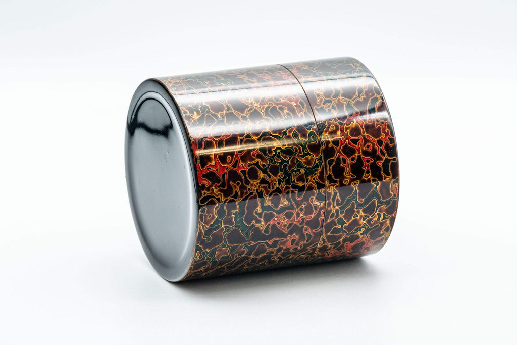 Japanese Chazutsu - 唐塗 Kara-nuri Urushi Lacquer Canister - 350ml