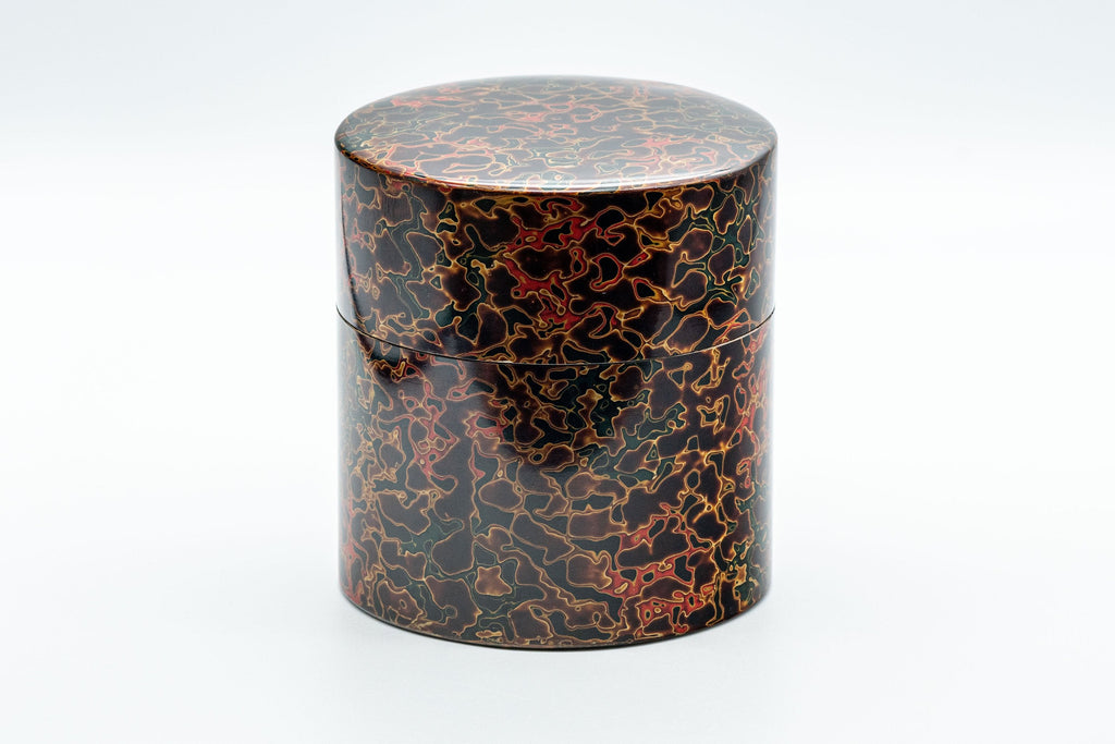 Japanese Chazutsu - 唐塗 Kara-nuri Urushi Lacquer Canister - 350ml