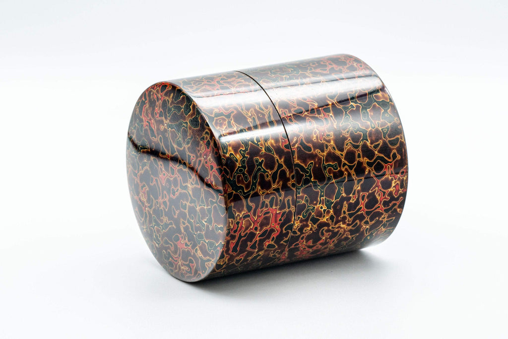Japanese Chazutsu - 唐塗 Kara-nuri Urushi Lacquer Canister - 350ml