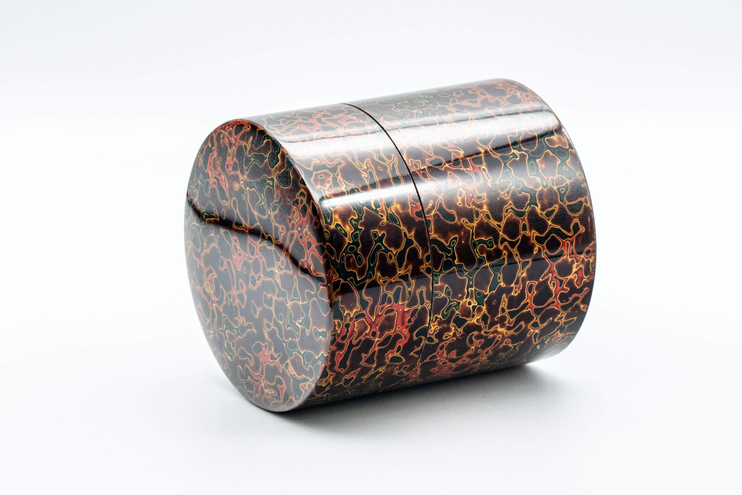 Japanese Chazutsu - 唐塗 Kara-nuri Urushi Lacquer Canister - 350ml