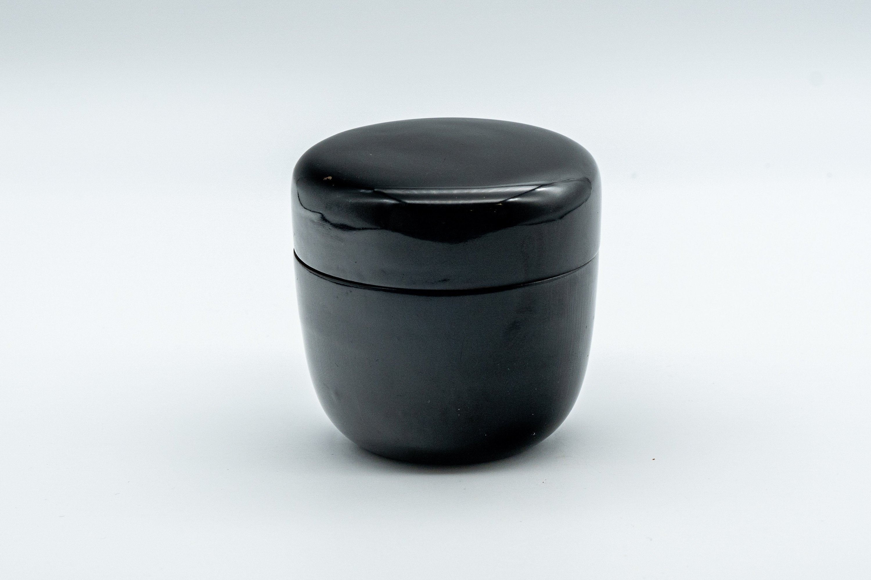Japanese Natsume - Black Urushi Lacquer Matcha Tea Caddy - 50ml