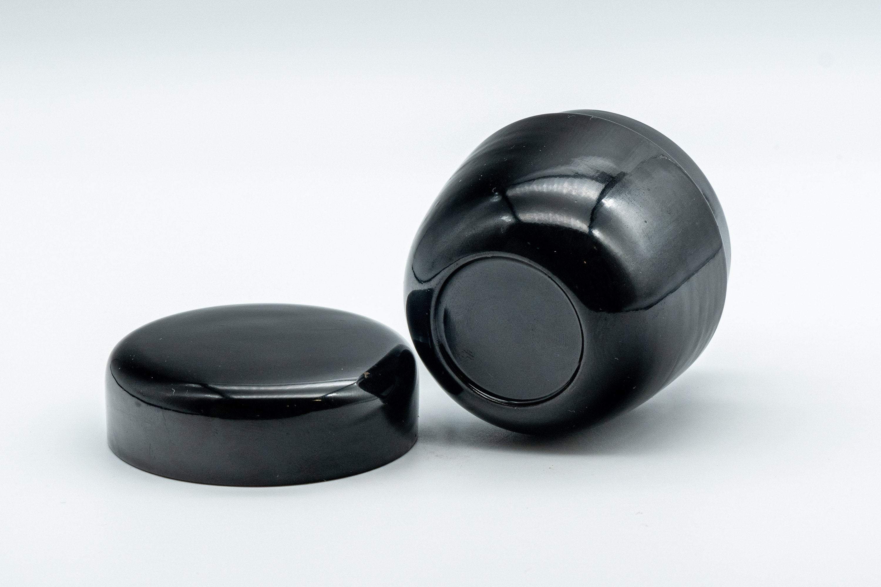 Japanese Natsume - Black Urushi Lacquer Matcha Tea Caddy - 50ml