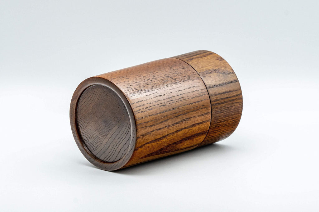 Japanese Chazutsu - Keyaki Zelkova Wooden Tea Canister - 225ml
