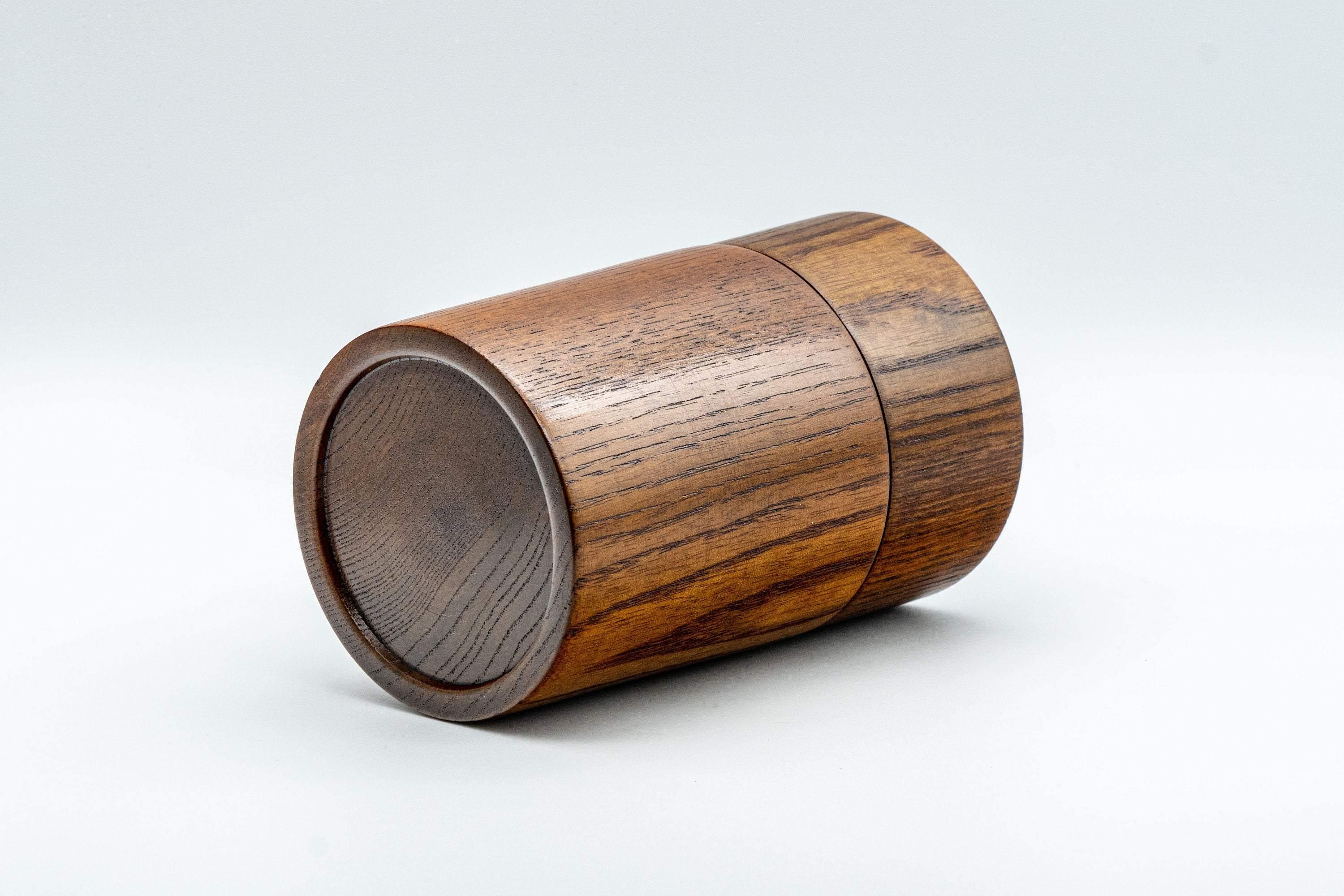 Japanese Chazutsu - Keyaki Zelkova Wooden Tea Canister - 225ml