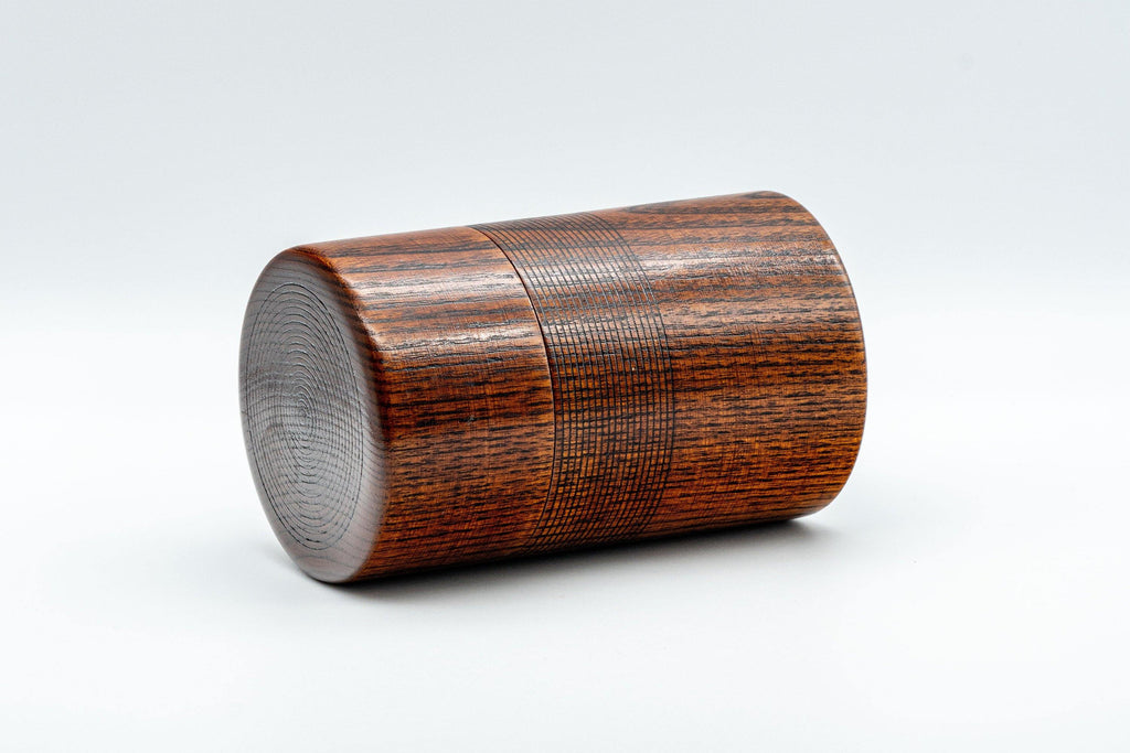 Japanese Chazutsu - 欅 Keyaki Zelkova Wooden Tea Canister - 200ml