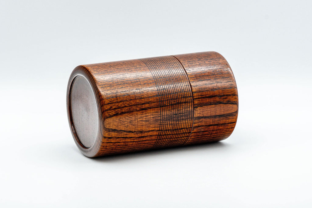 Japanese Chazutsu - 欅 Keyaki Zelkova Wooden Tea Canister - 200ml