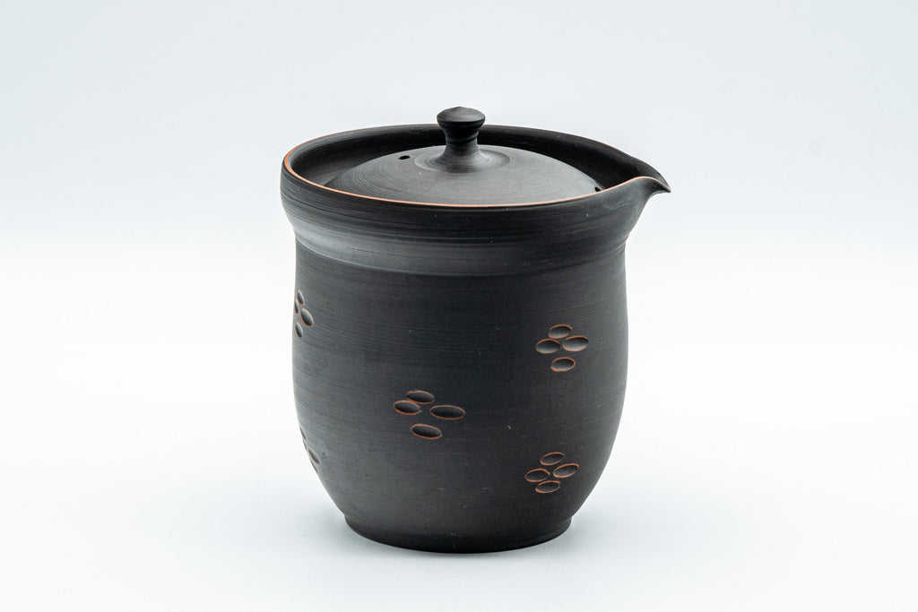 Japanese Chaho - 石龍 Uemura Hiroyuki - Sekiryu Kiln - Black Kurodei Tokoname-yaki Sasame Teapot - 300ml