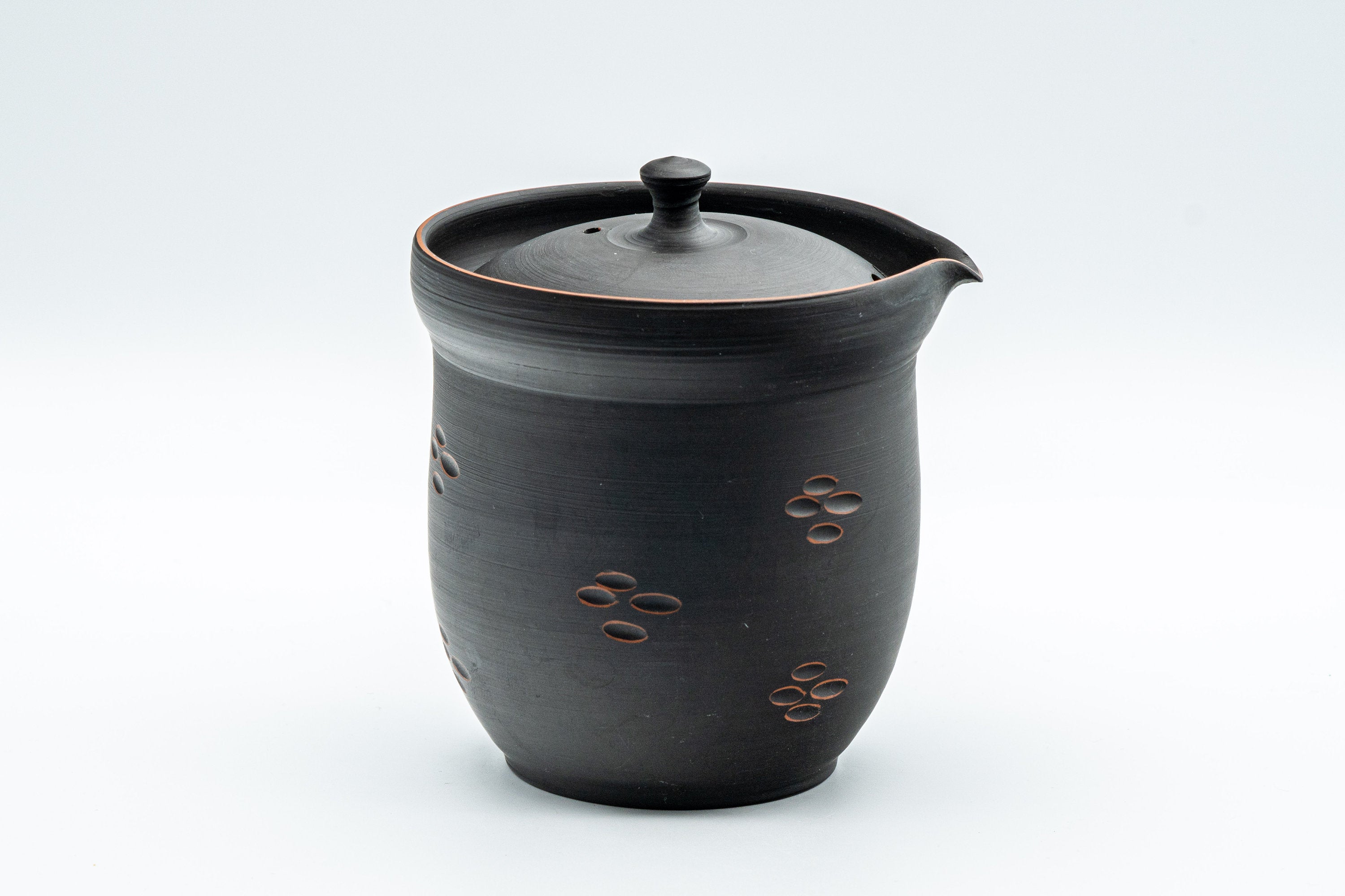 Japanese Chaho - 石龍 Uemura Hiroyuki - Sekiryu Kiln - Black Kurodei Tokoname-yaki Sasame Teapot - 300ml