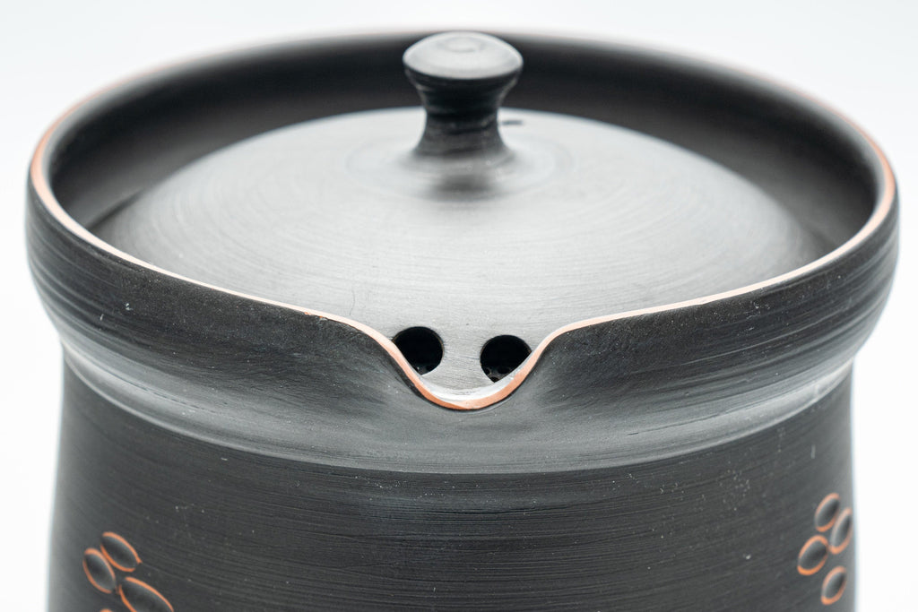 Japanese Chaho - 石龍 Uemura Hiroyuki - Sekiryu Kiln - Black Kurodei Tokoname-yaki Sasame Teapot - 300ml