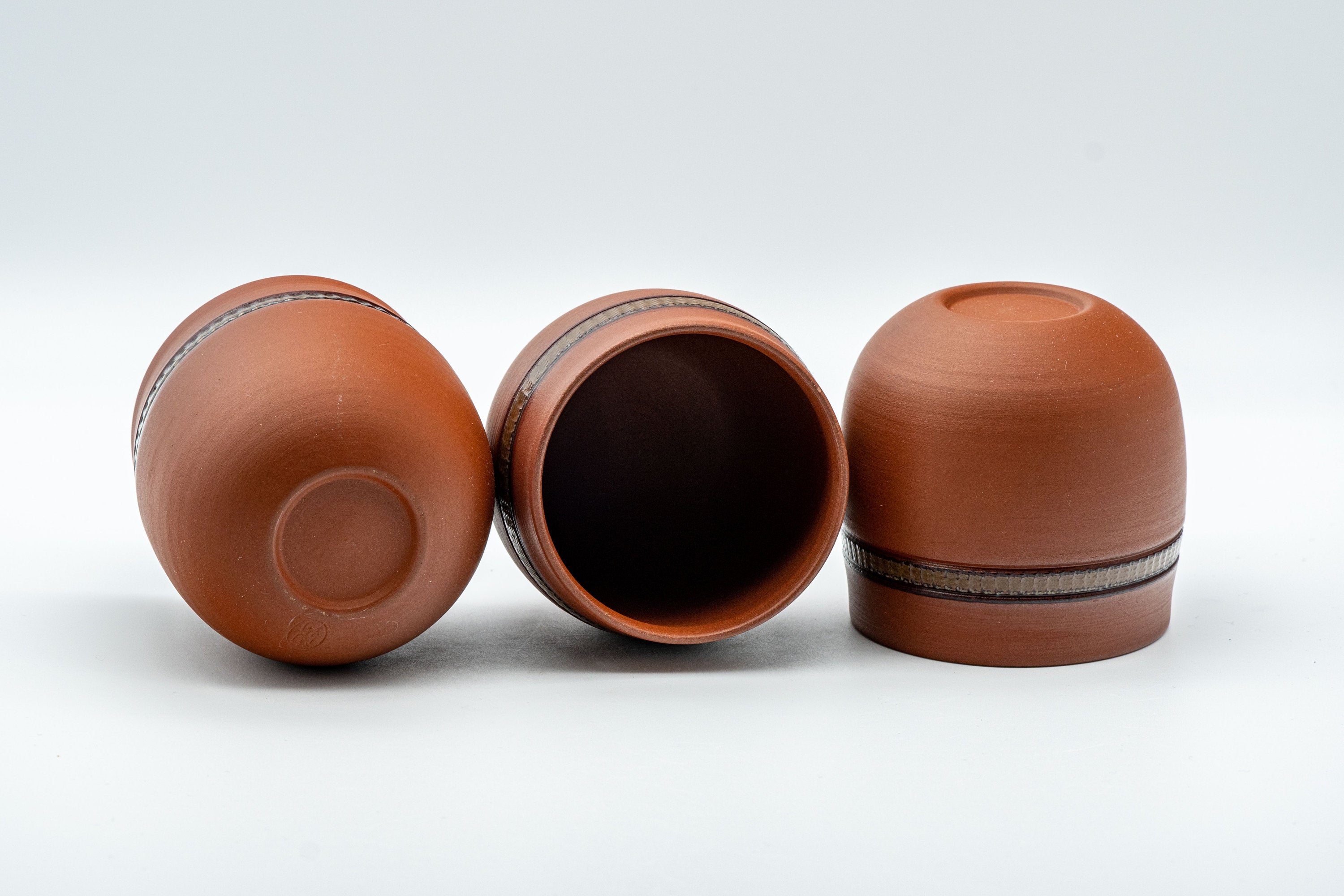 Japanese Tea Set - Tokoname-yaki Debeso Kyusu with 3 Yunomi