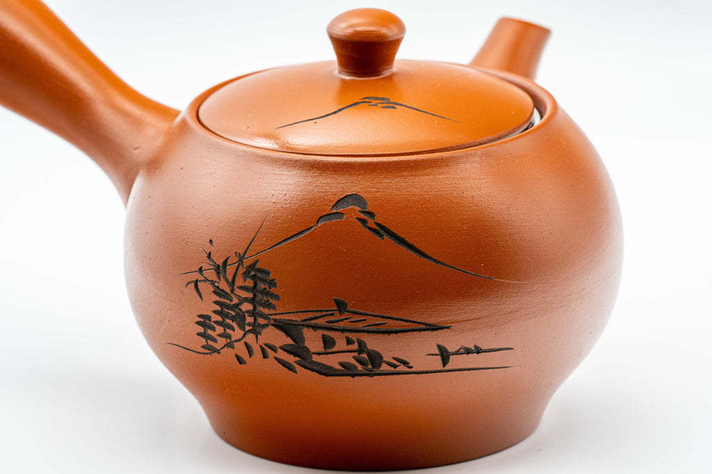 Japanese Kyusu - Mountainous Tokoname-yaki Teapot - 350ml