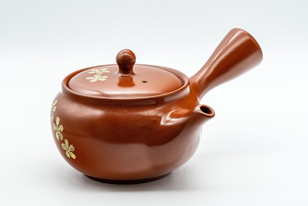 Japanese Kyusu - 宗山窯 Sakura Tokoname-yaki Obi-ami Teapot - 330ml