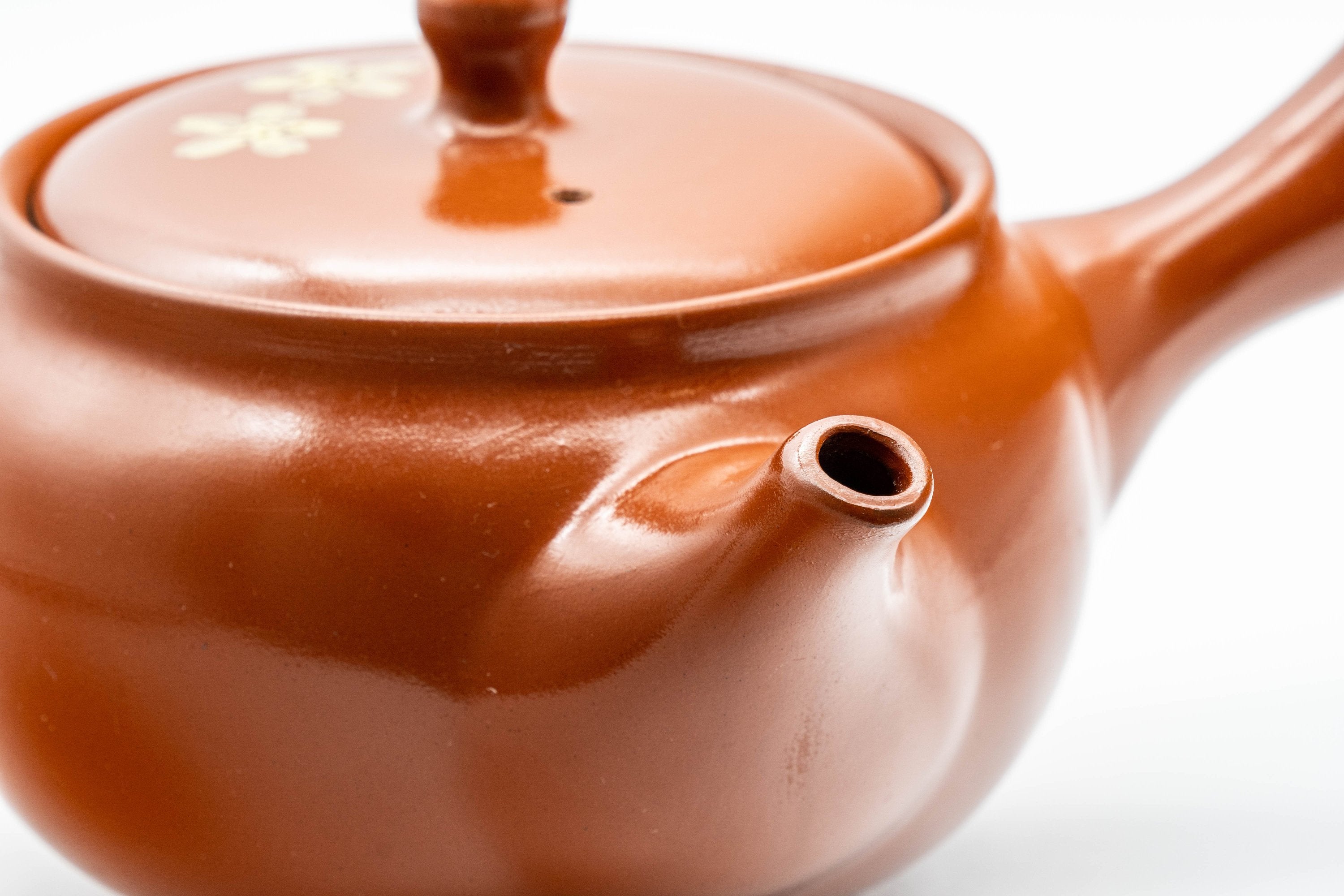 Japanese Kyusu - 宗山窯 Sakura Tokoname-yaki Obi-ami Teapot - 330ml