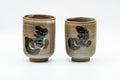 Japanese Teacups - Pair of 雪山窯 Yukiyama Kiln Meoto Yunomi