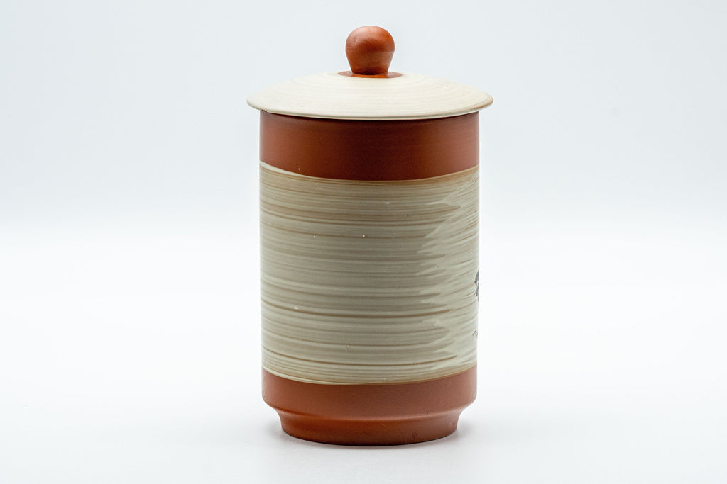 Japanese Teacup - Mountainous Tokoname-yaki Lidded Yunomi  - 250ml