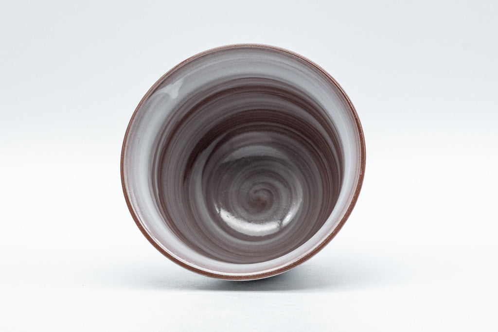 Japanese Teacup - 三陶楽 Brush Glazed Egrets Yunomi - 90ml