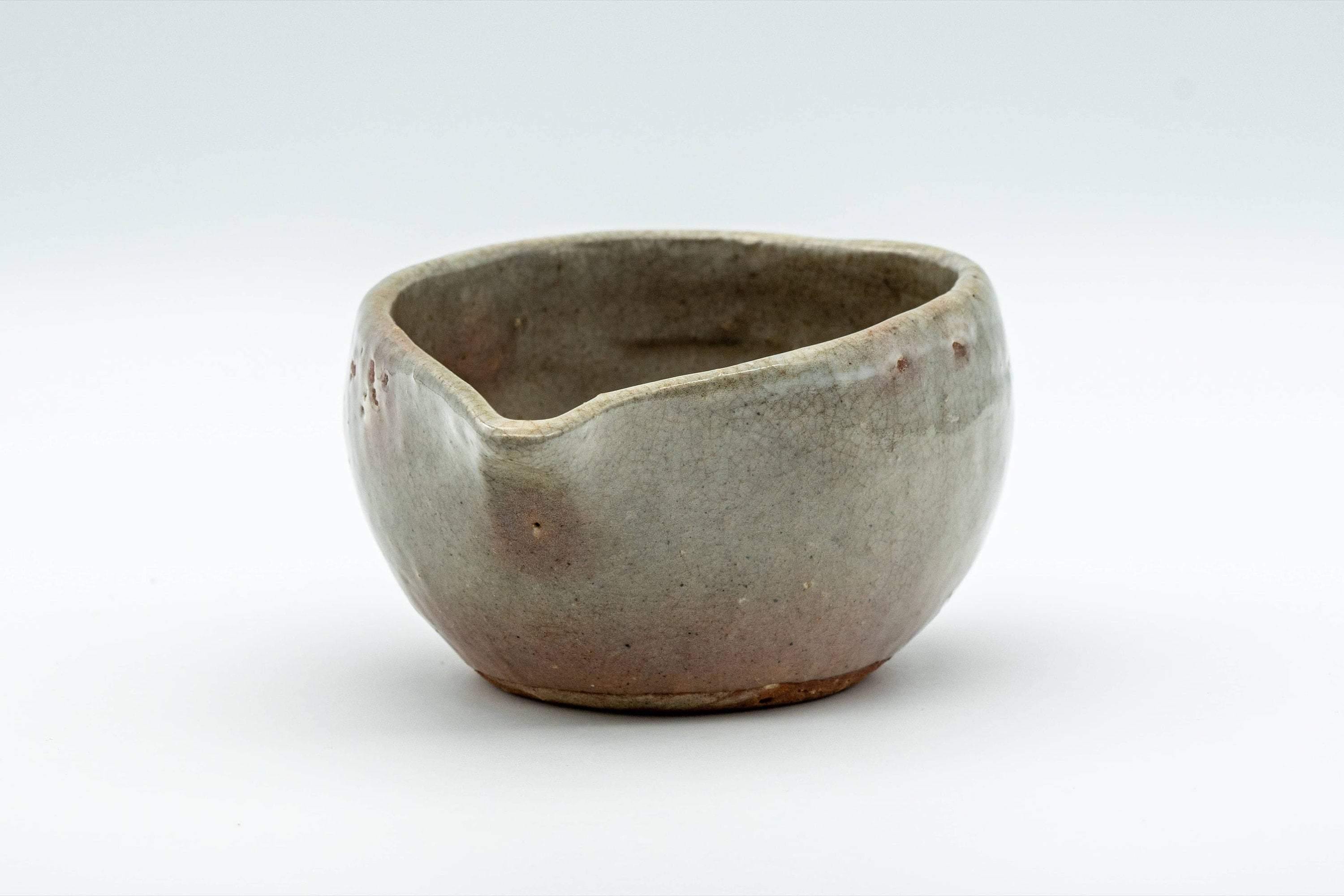 Japanese Katakuchi - Peach Spotted Grey Glazed Water Cooler - 130ml