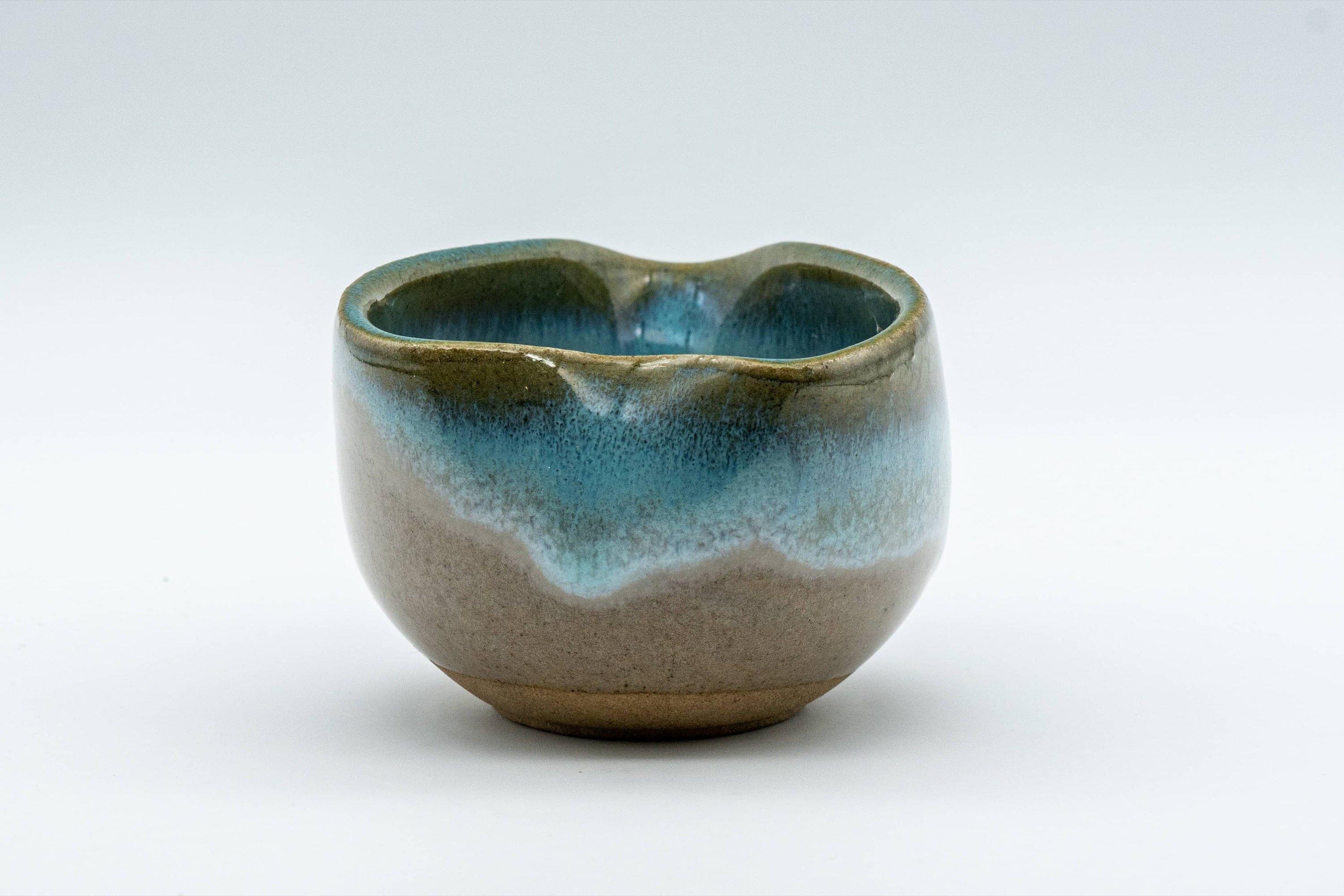 Japanese Katakuchi - Turquoise Glazed Agano-yaki Water Cooler - 80ml