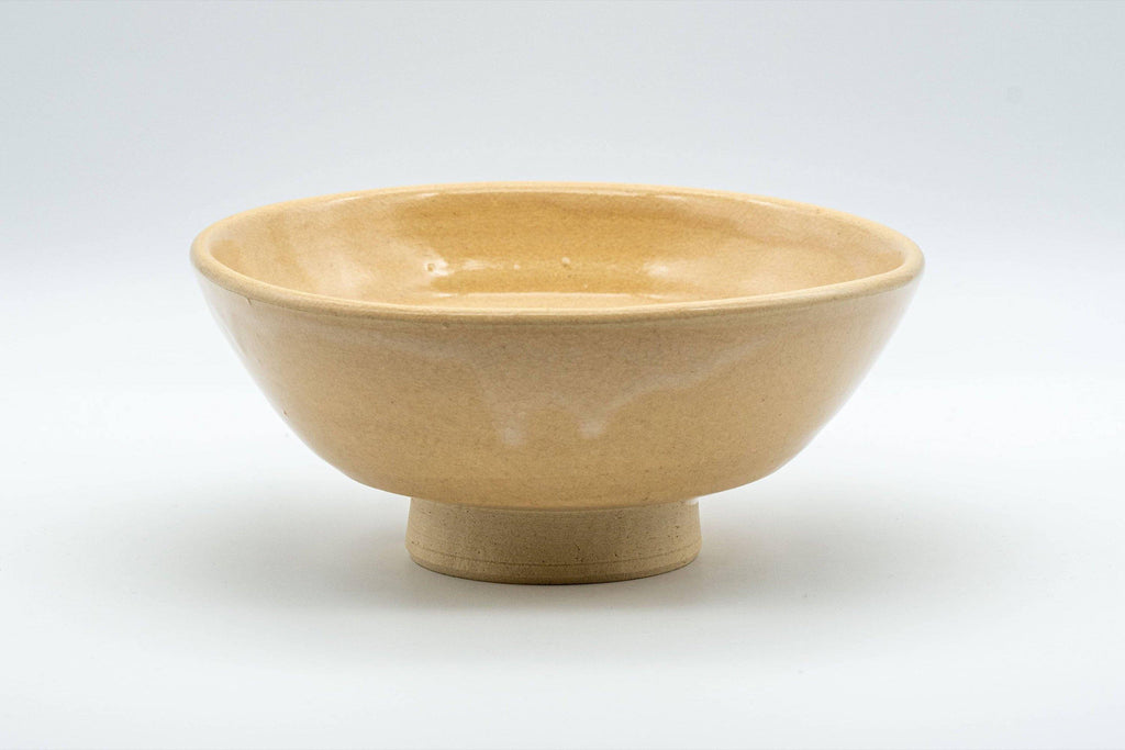 Japanese Matcha Bowl - Beige Hira-gata Hagi-yaki Natsu Summer Chawan - 250ml
