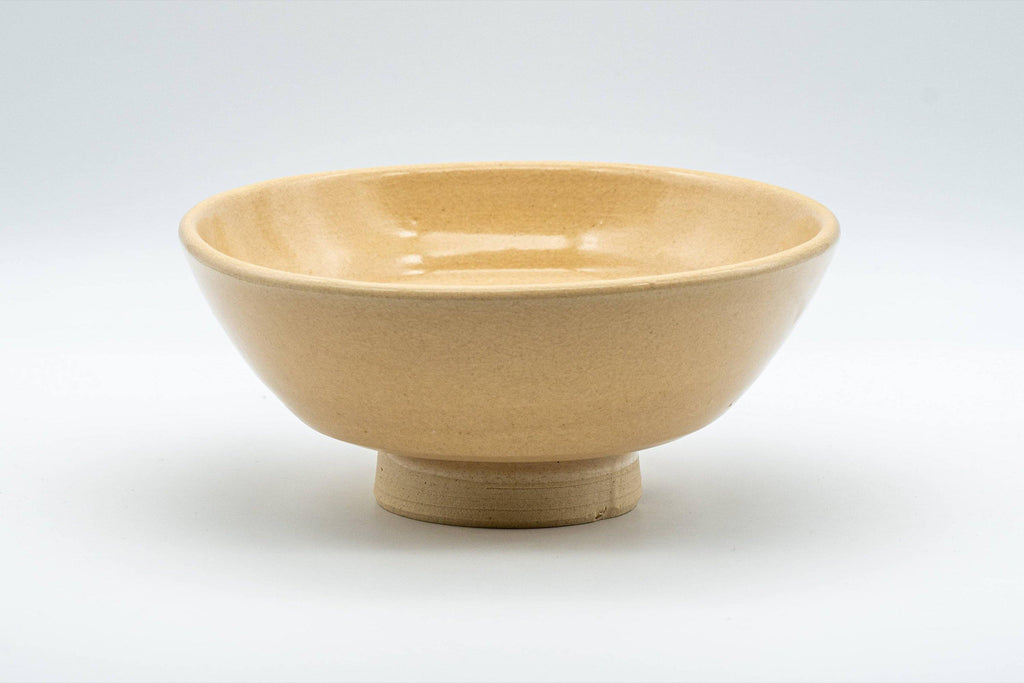 Japanese Matcha Bowl - Beige Hira-gata Hagi-yaki Natsu Summer Chawan - 250ml