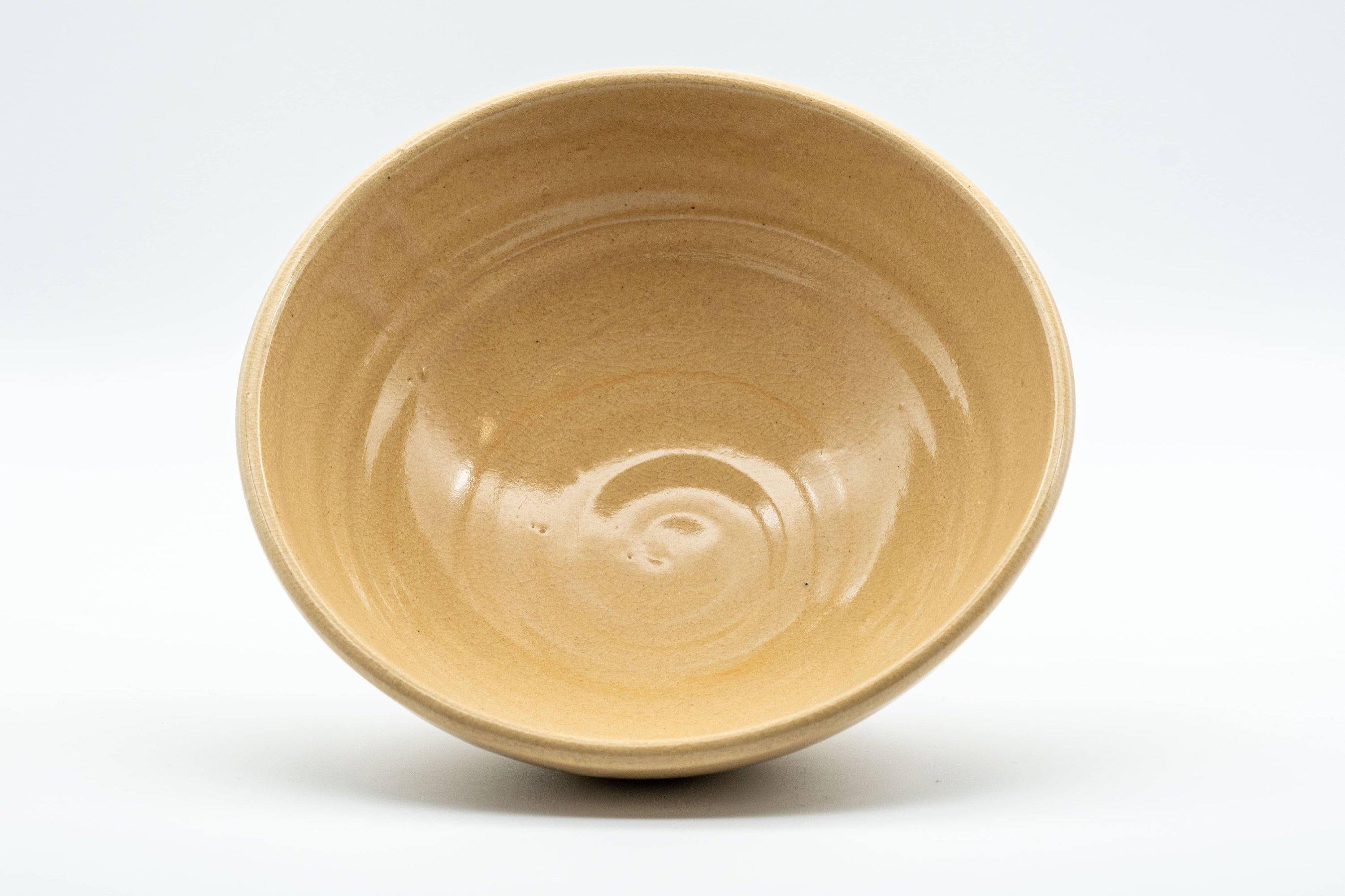 Japanese Matcha Bowl - Beige Hira-gata Hagi-yaki Natsu Summer Chawan - 250ml