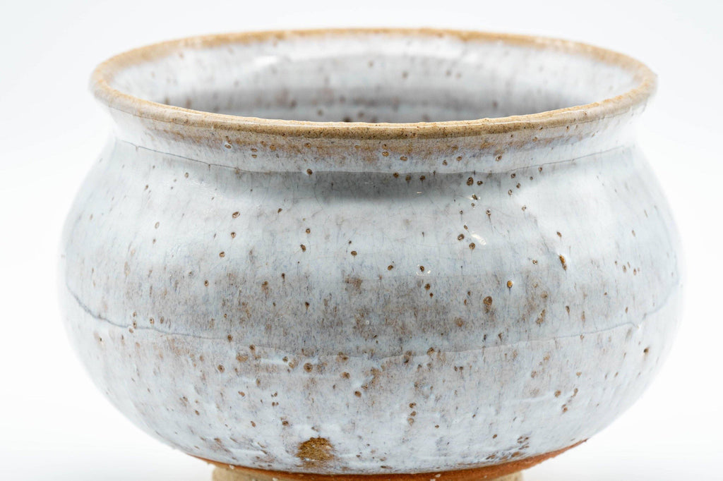 Japanese Kensui - Milky White Glazed Water Bowl - 400ml