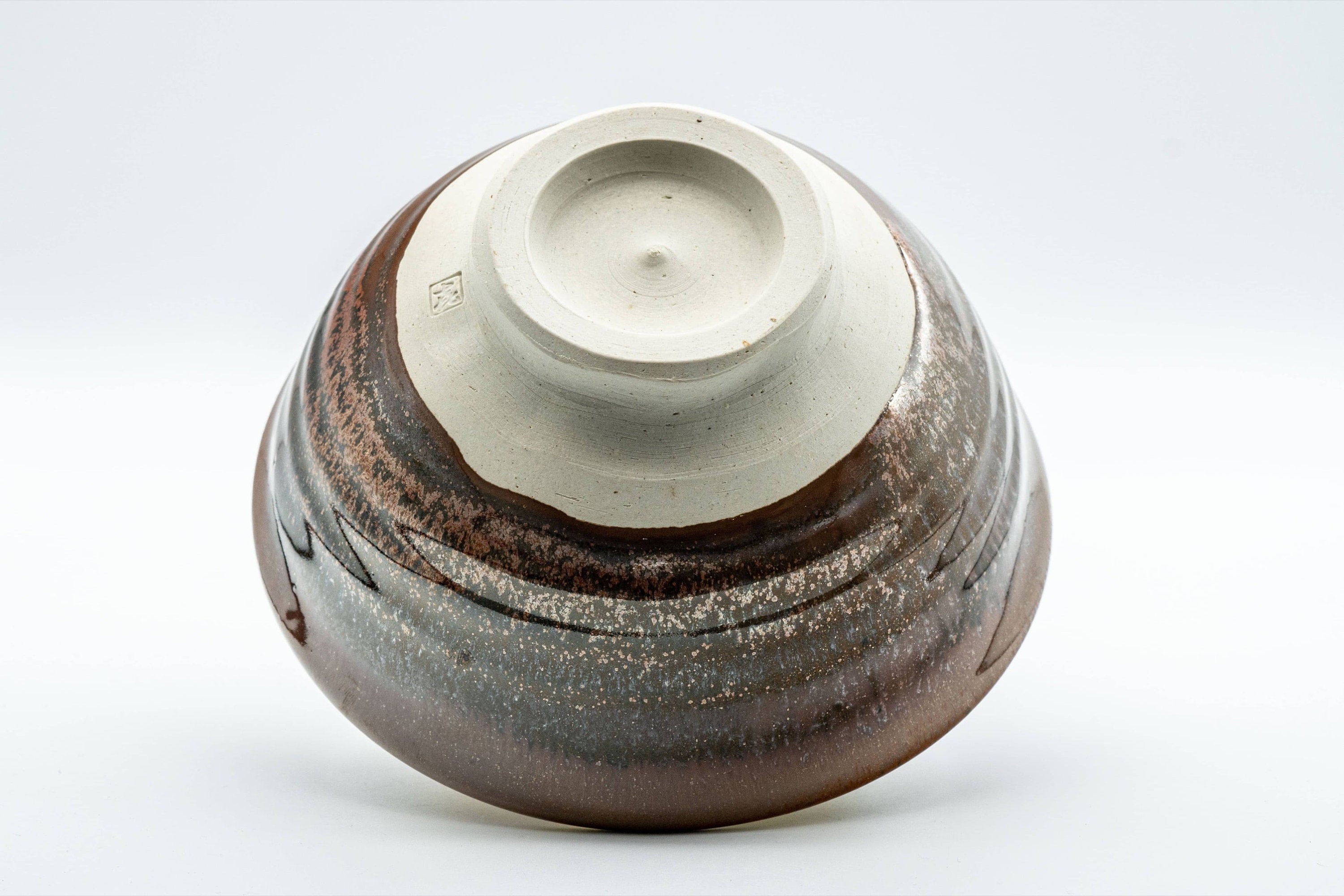 Japanese Matcha Bowl - Red Tenmoku Glazed Sugi-nari Chawan - 350ml